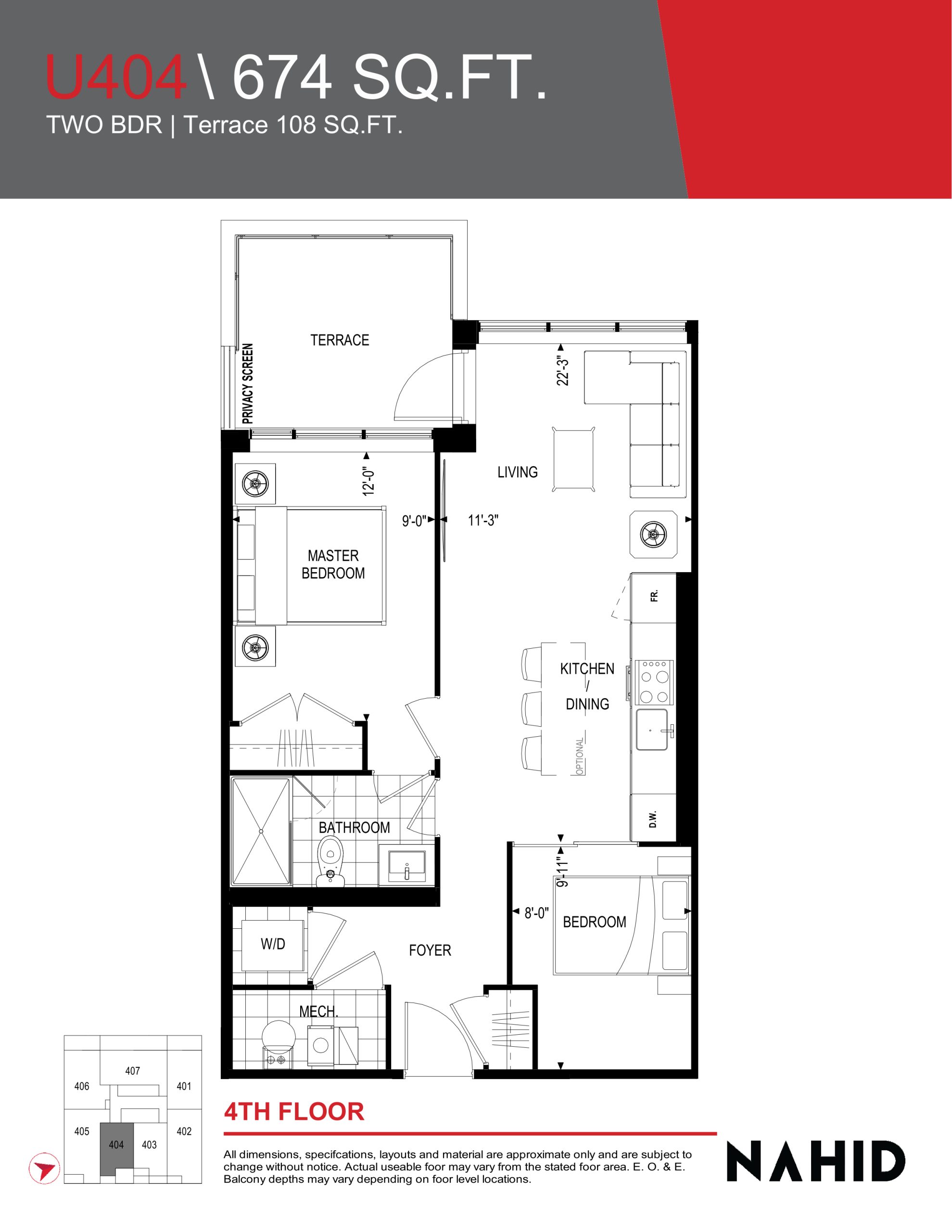 U404 floor plan