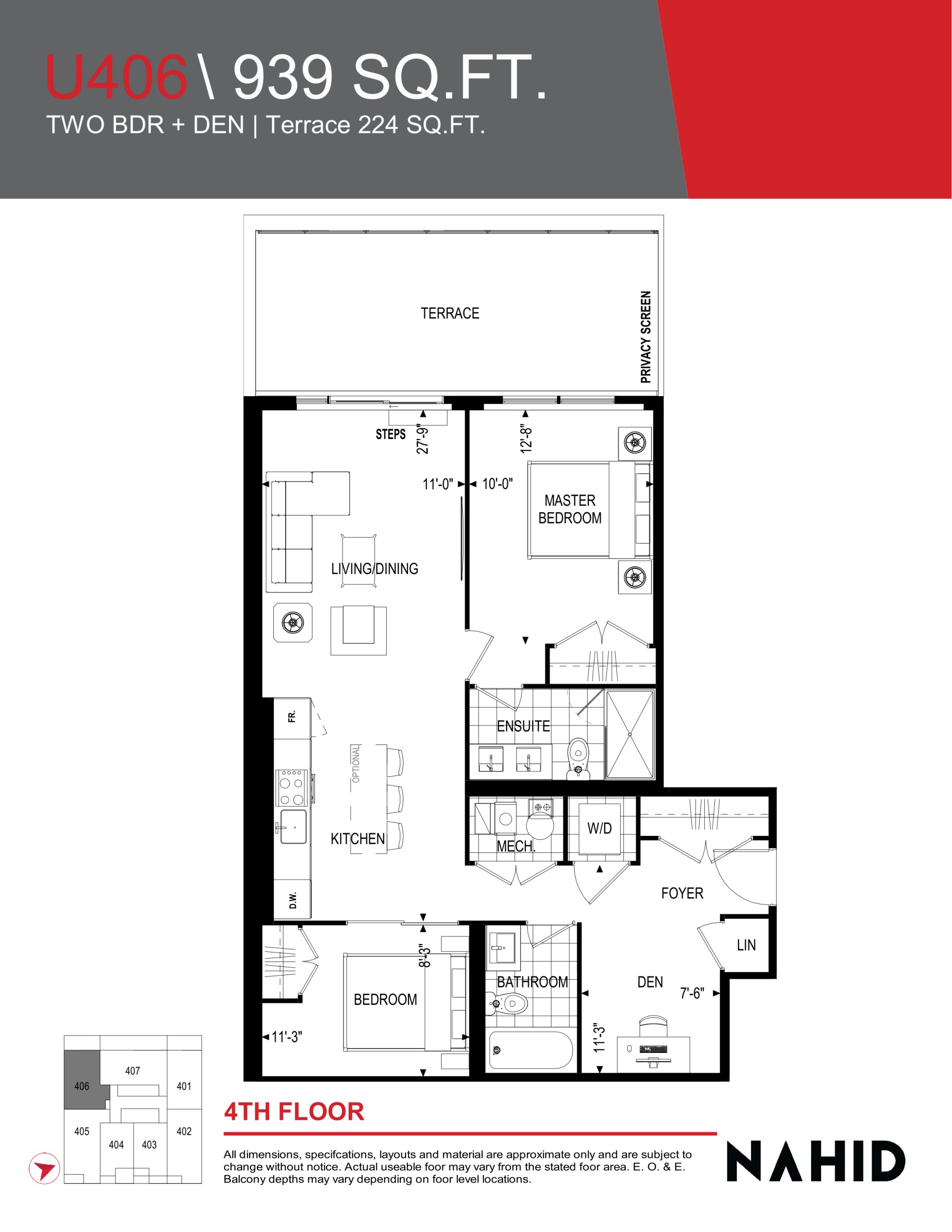 U406 floor plan