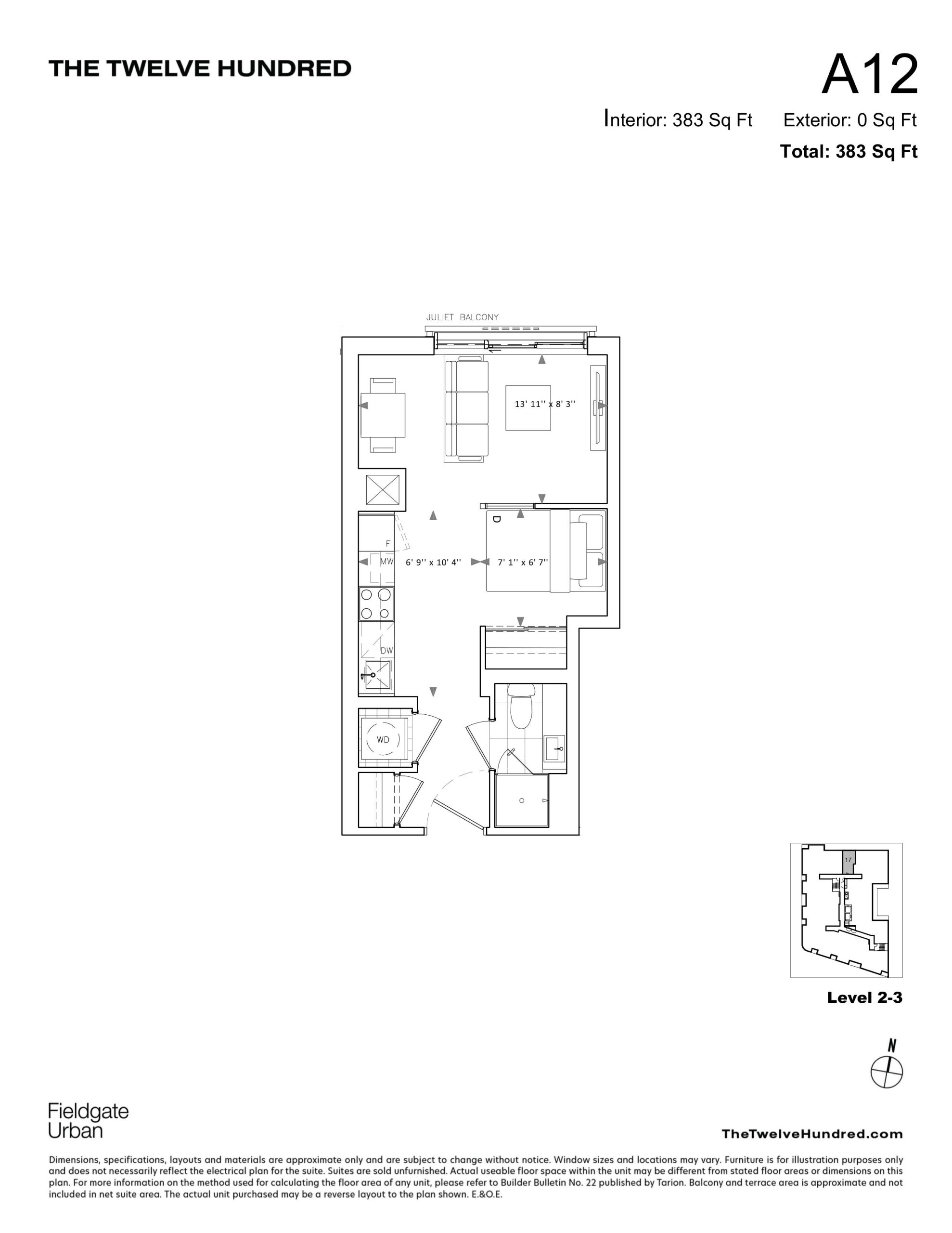 A12 floor plan