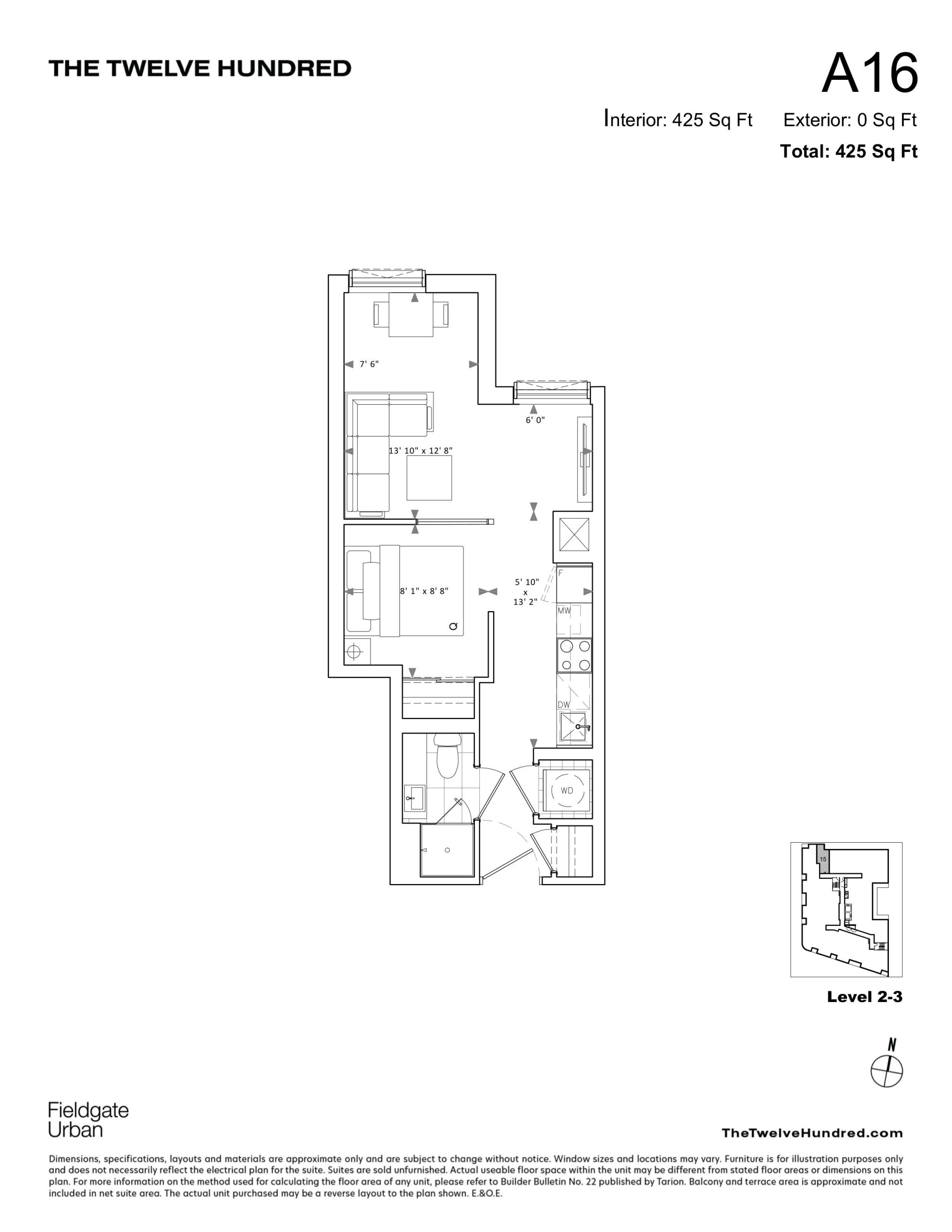 A16 floor plan