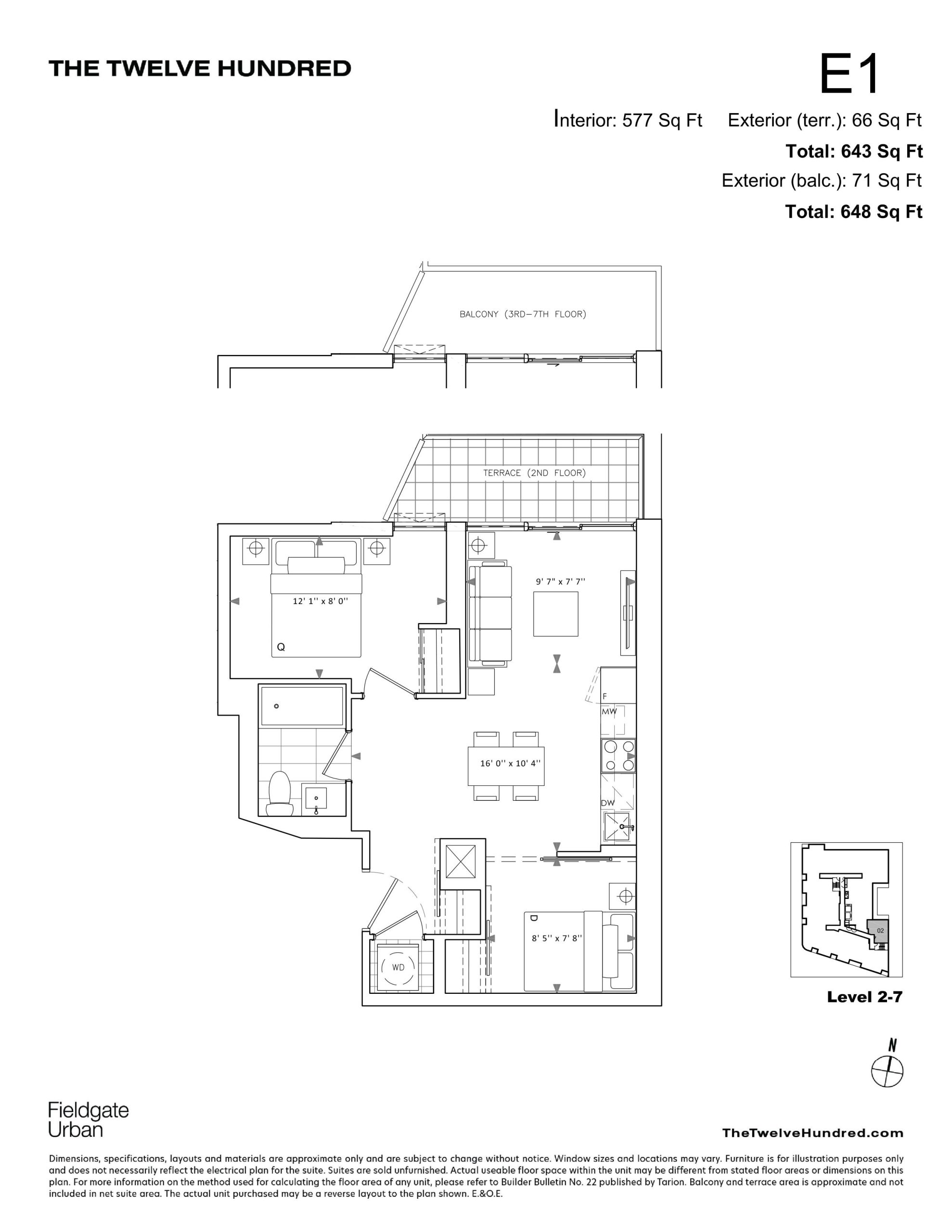 E1 floor plan