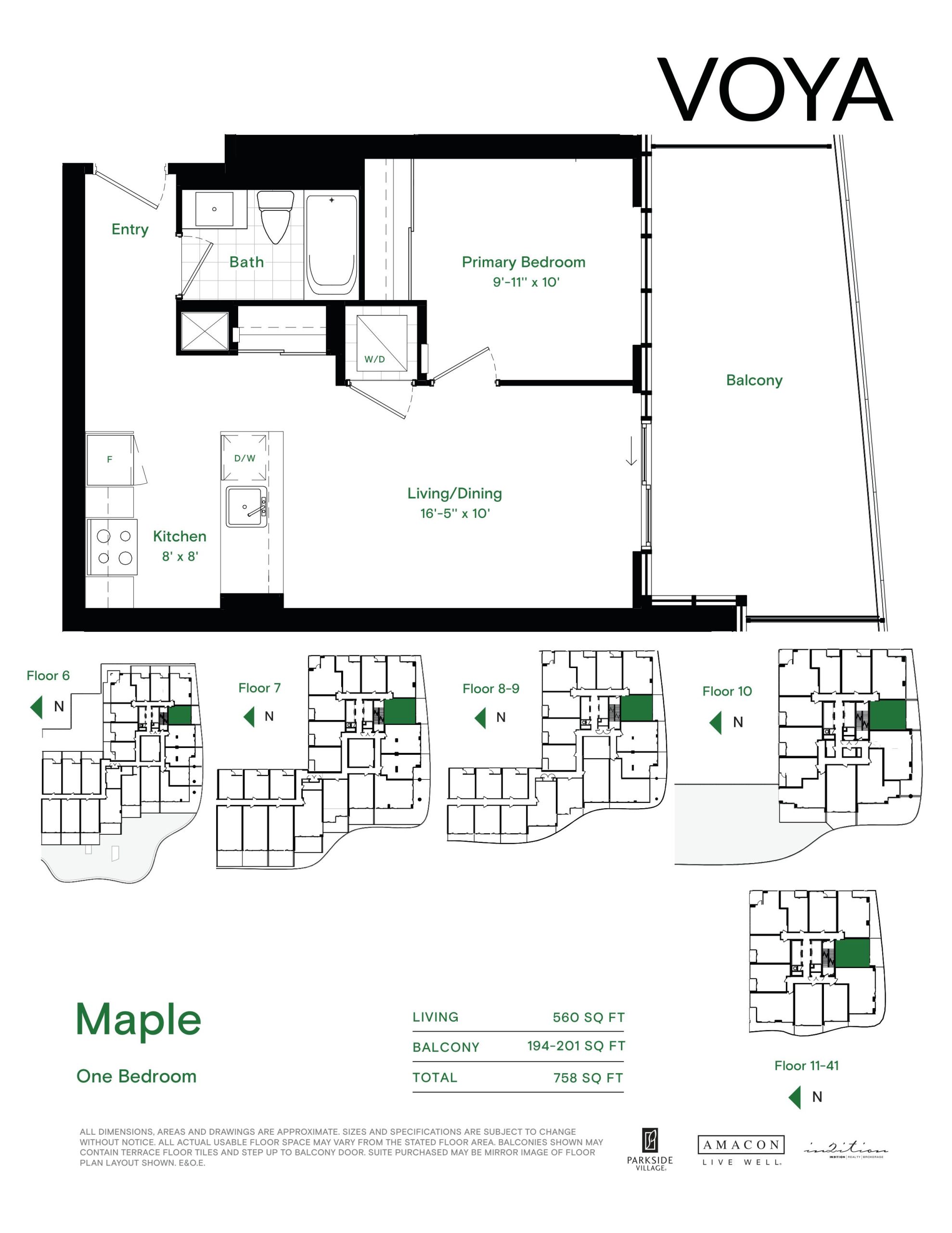 Maple floor plan
