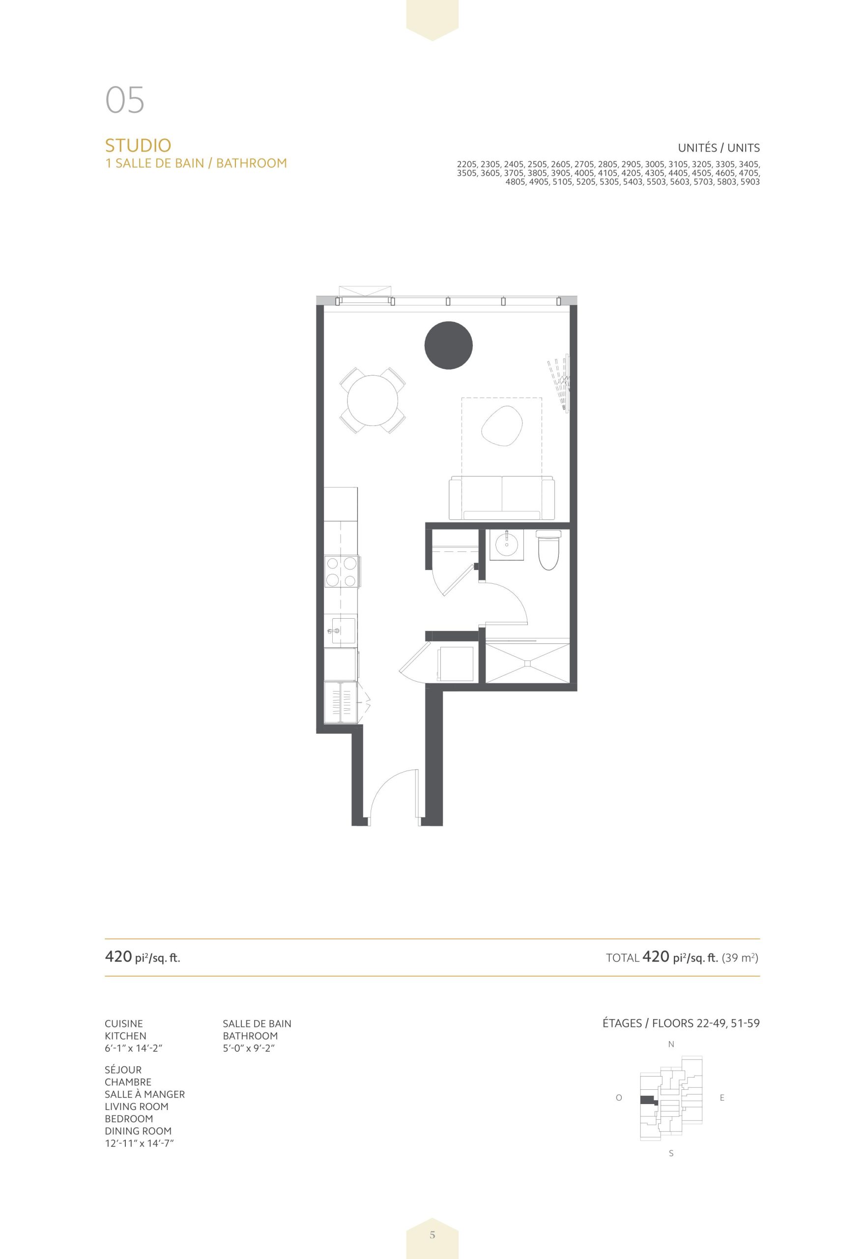 05 - Studio floor plan