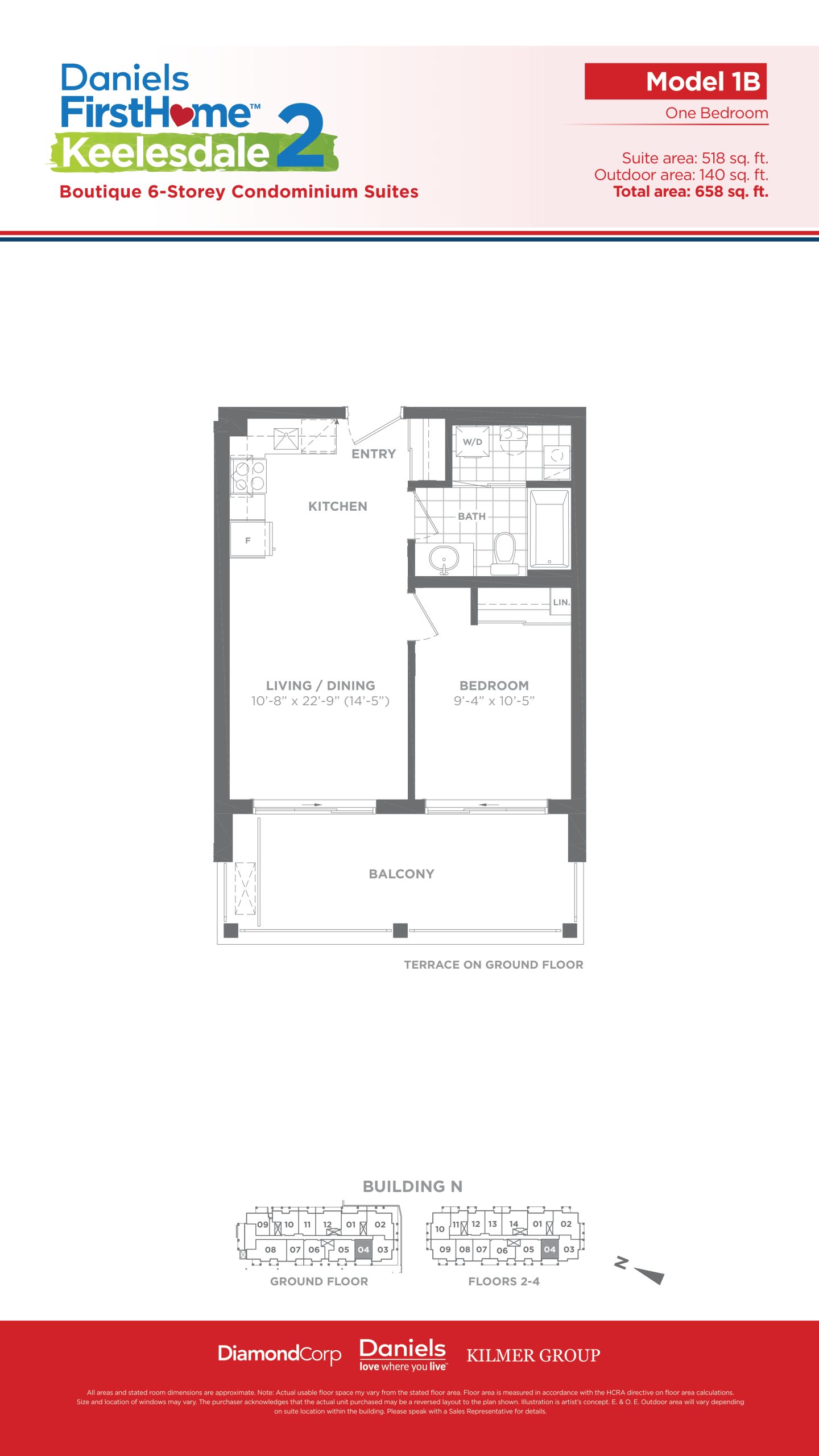 Model 1B floor plan