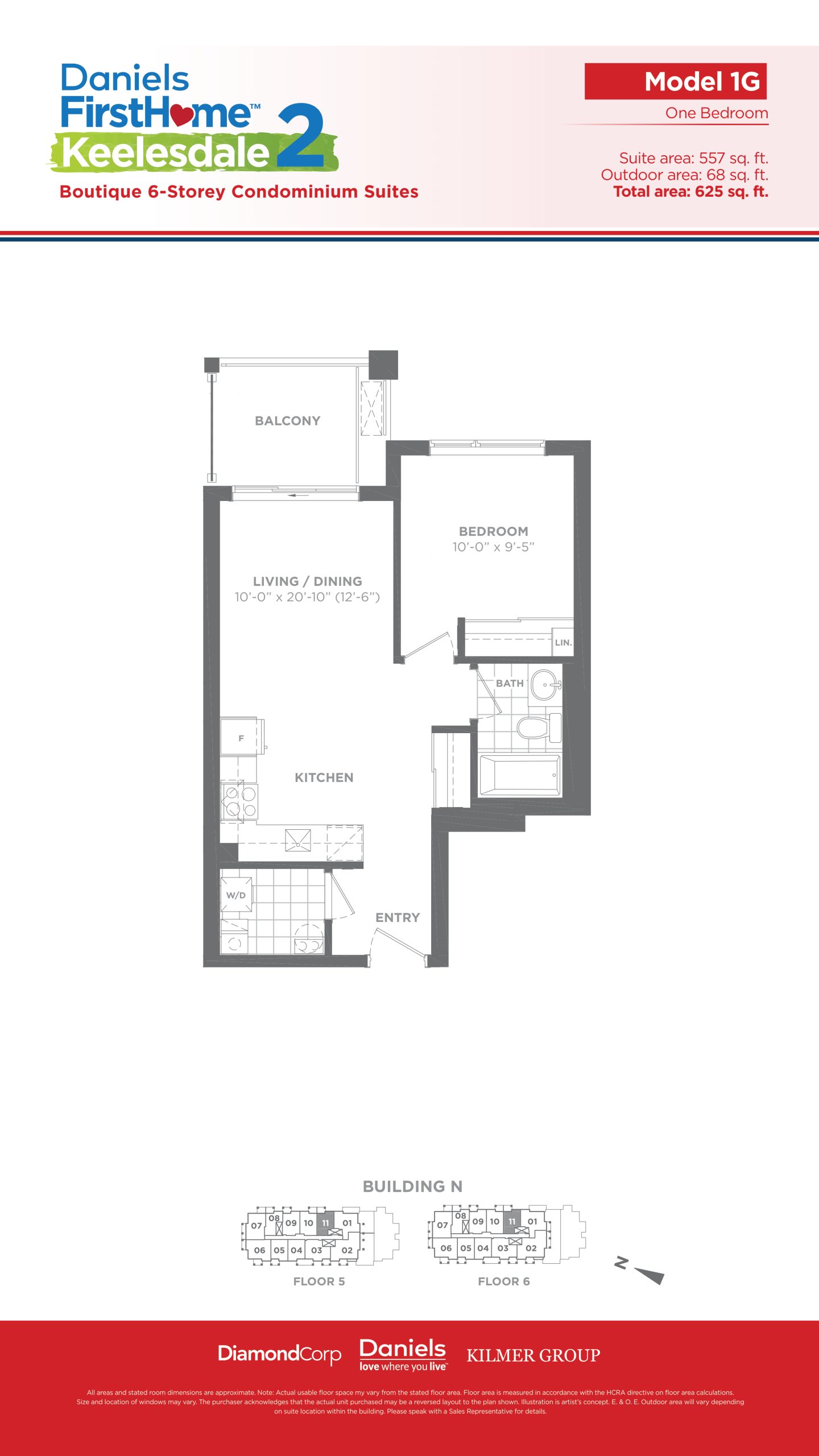 Model 1G floor plan