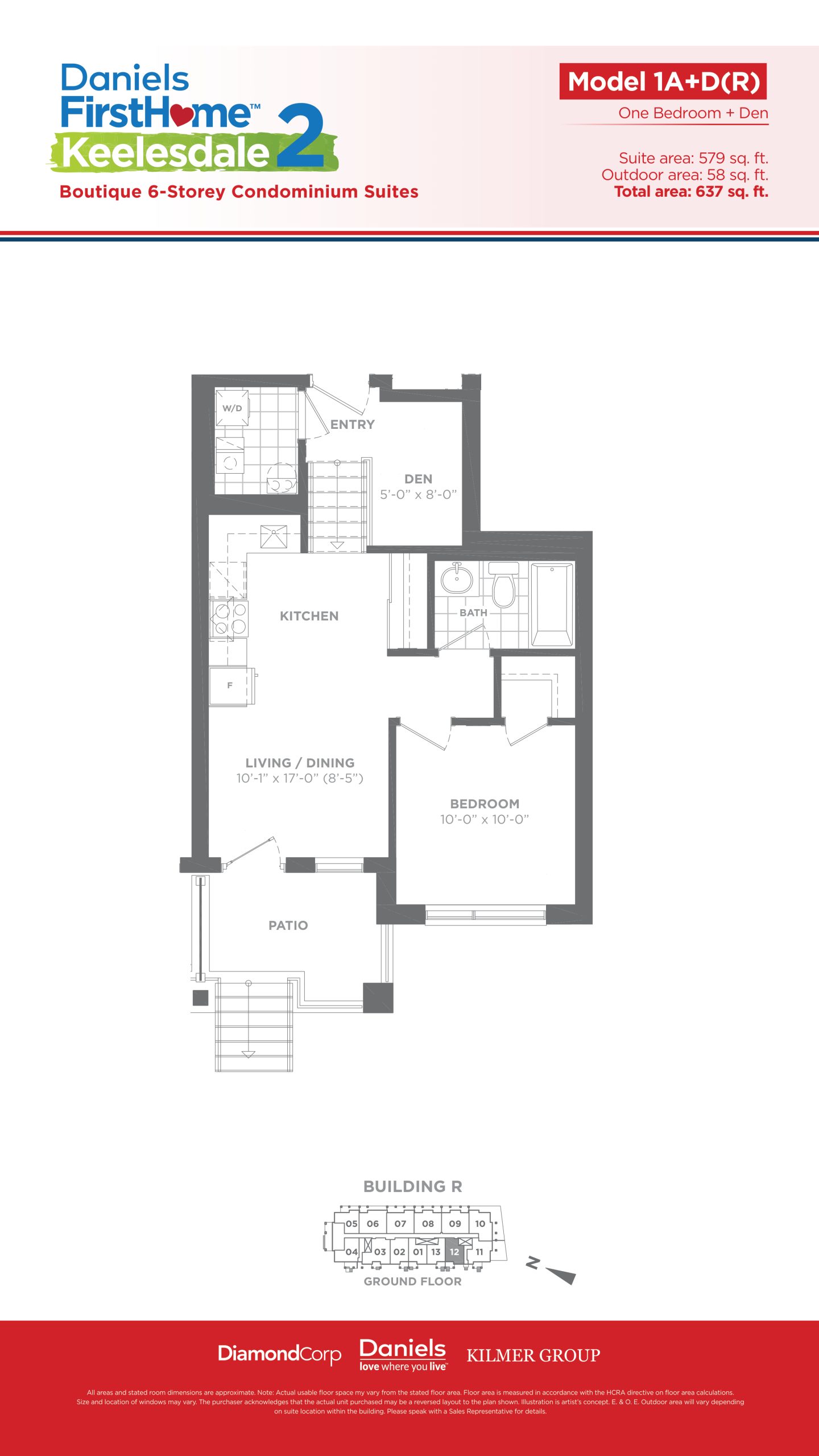 Model 1A+D (R) floor plan