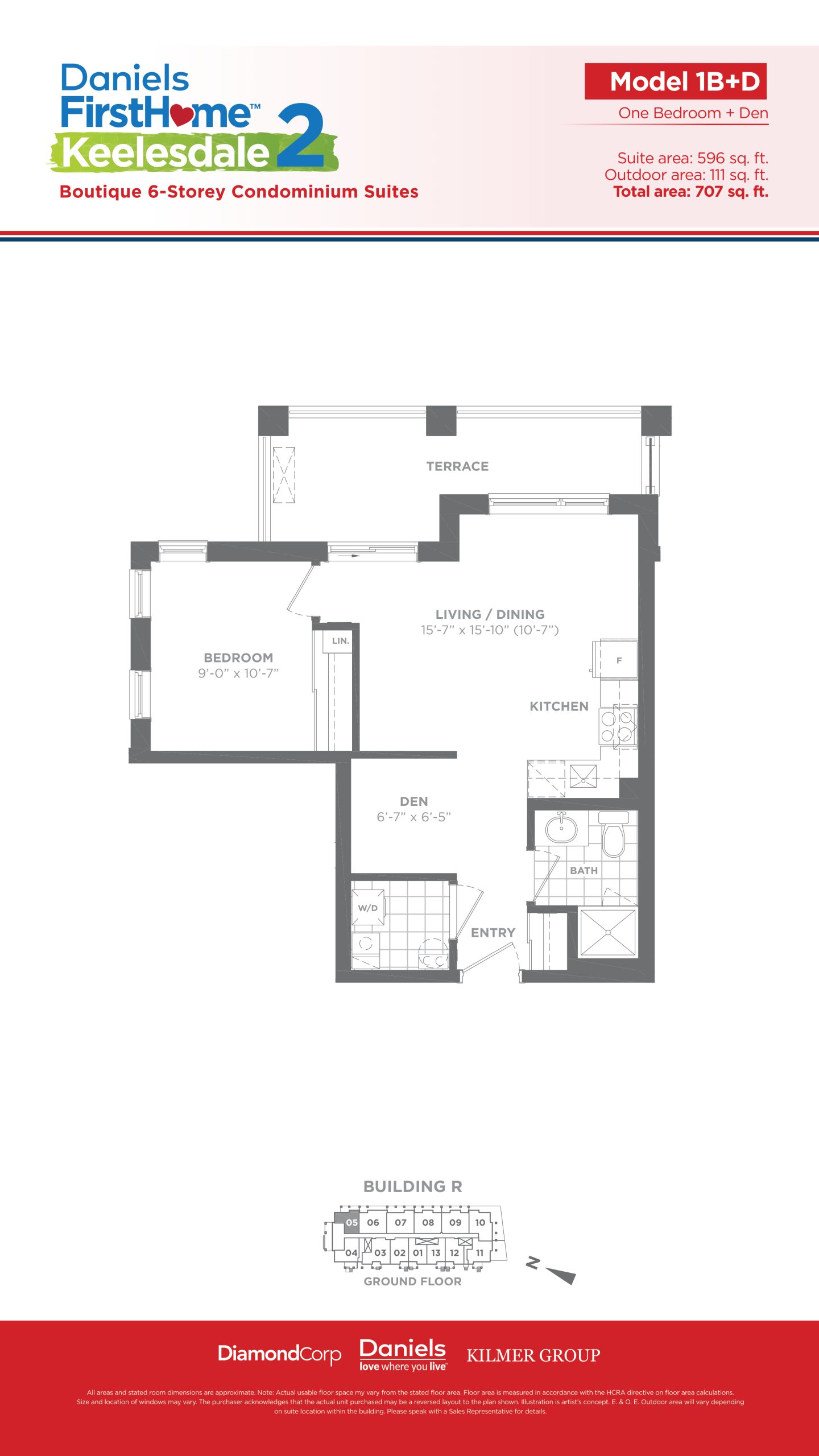 Model 1B+D floor plan