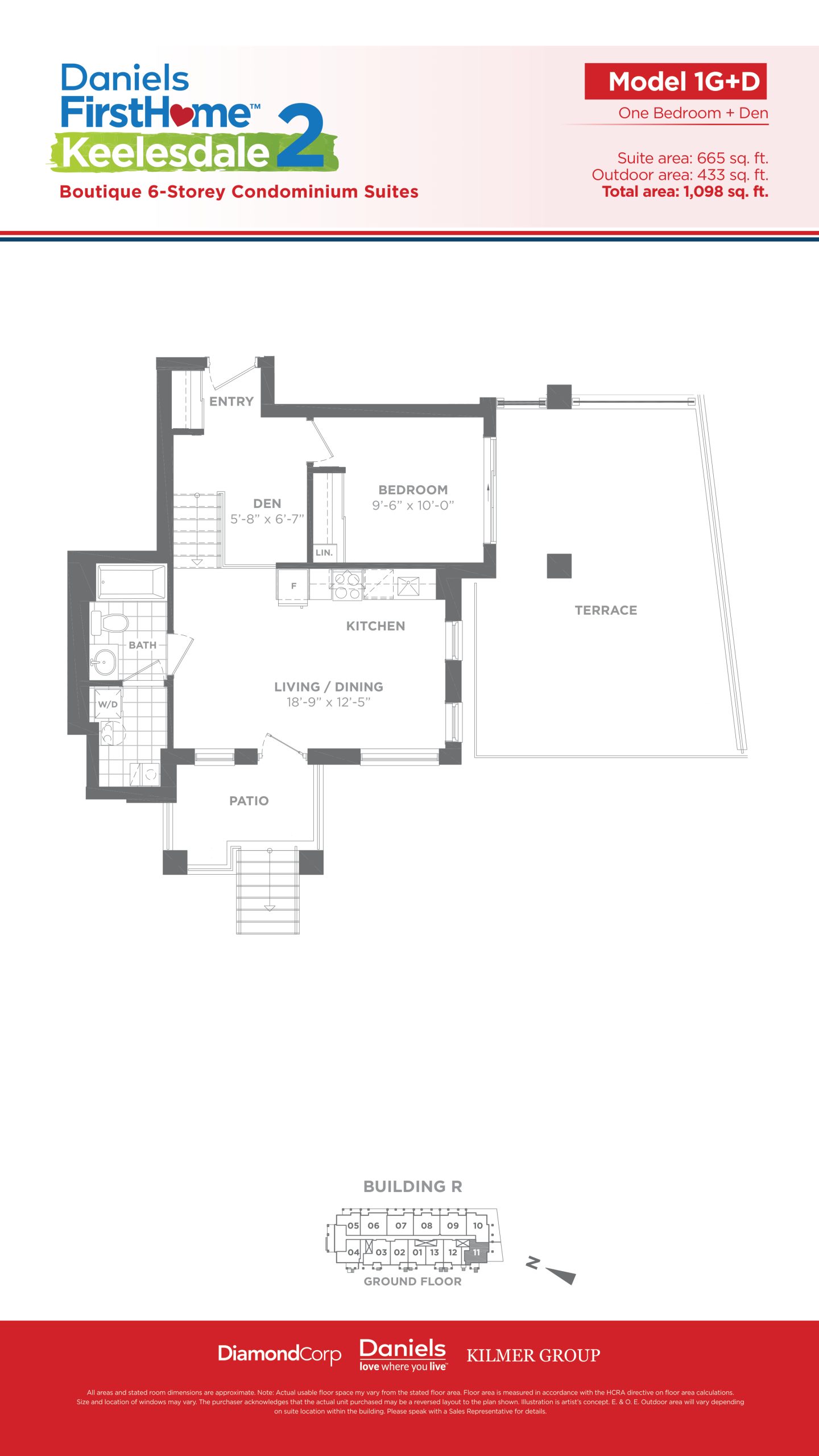 Model 1G+D floor plan