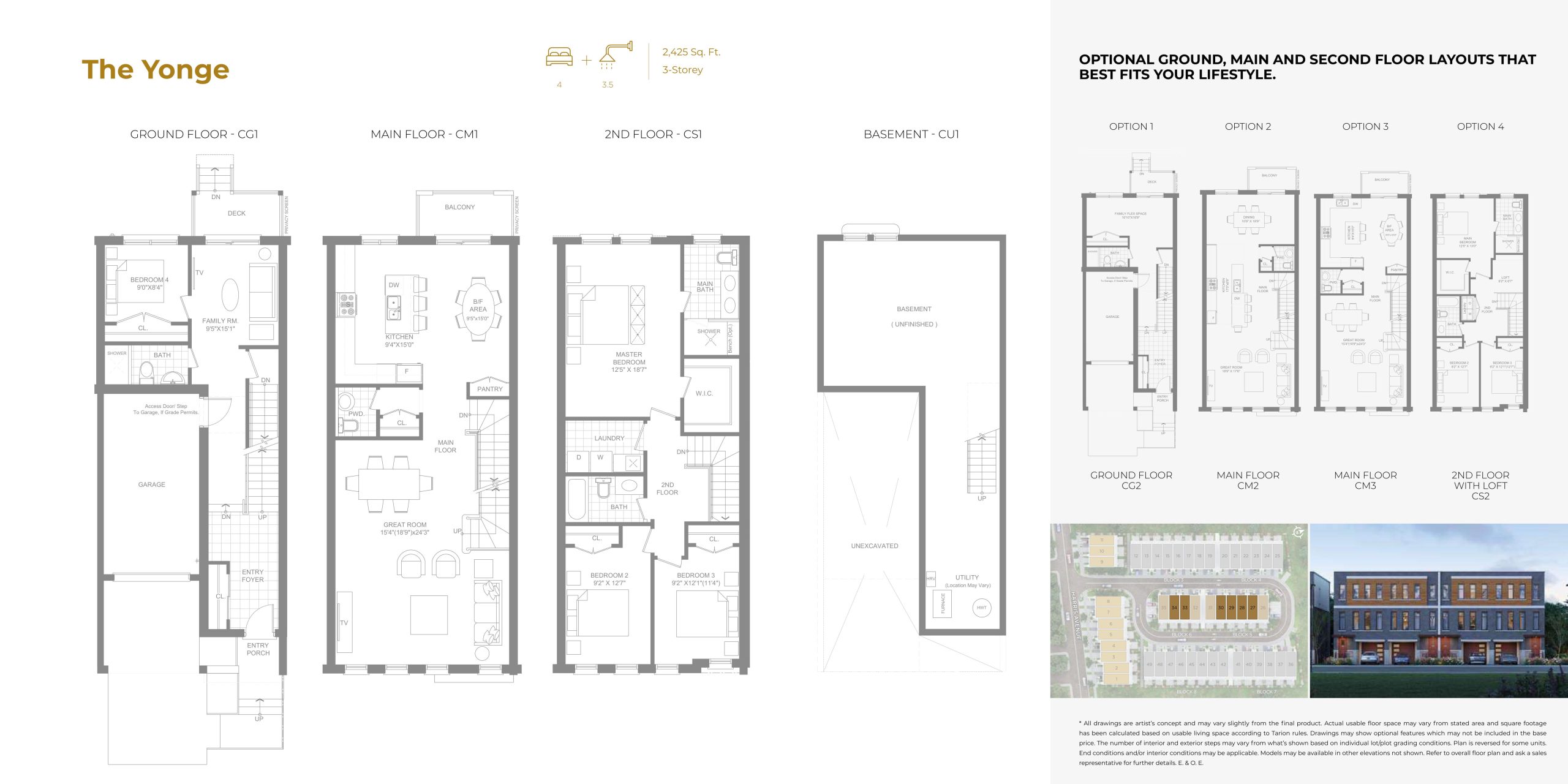 The Yonge floor plan