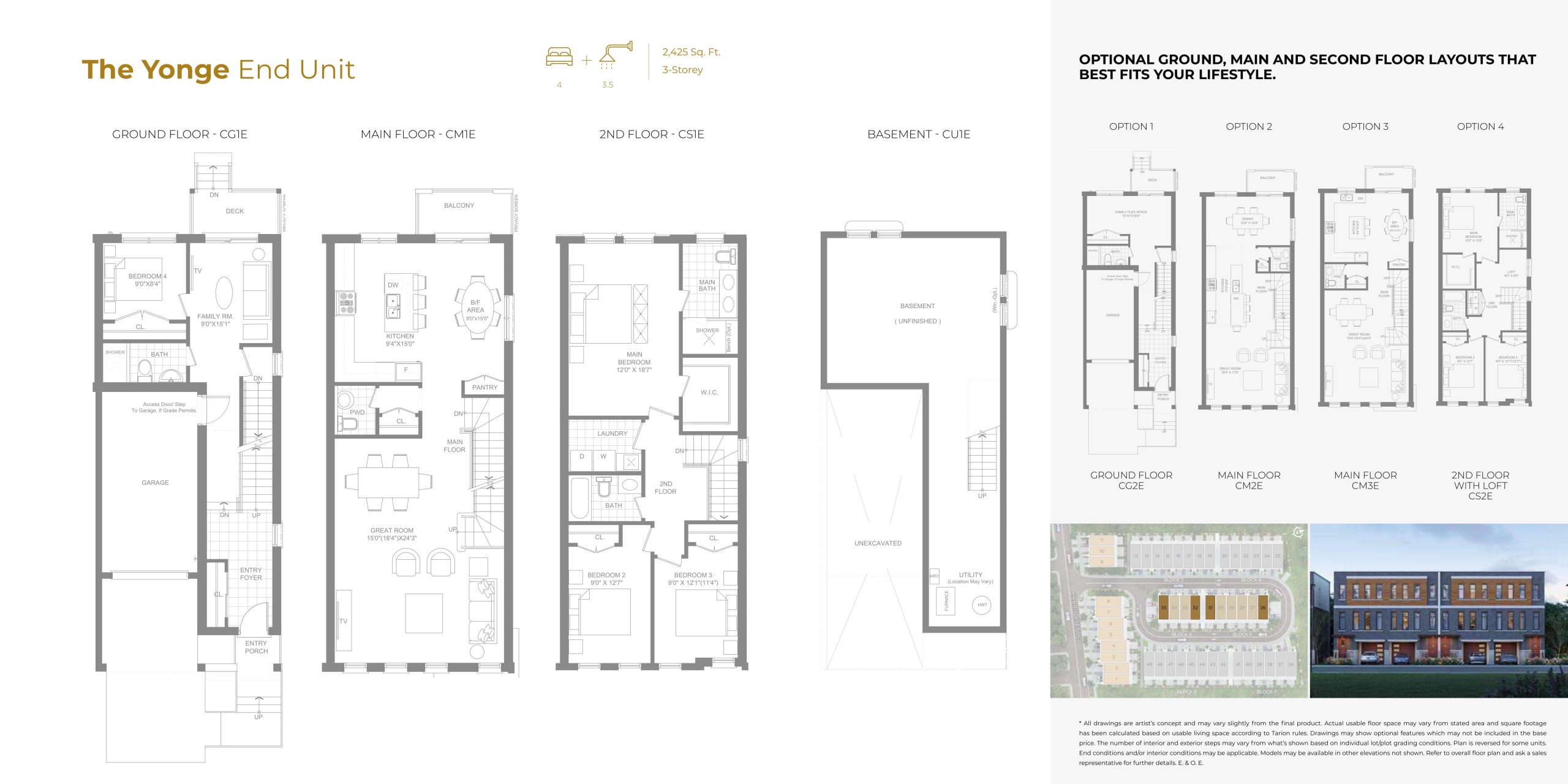 The Yonge (End Unit) floor plan