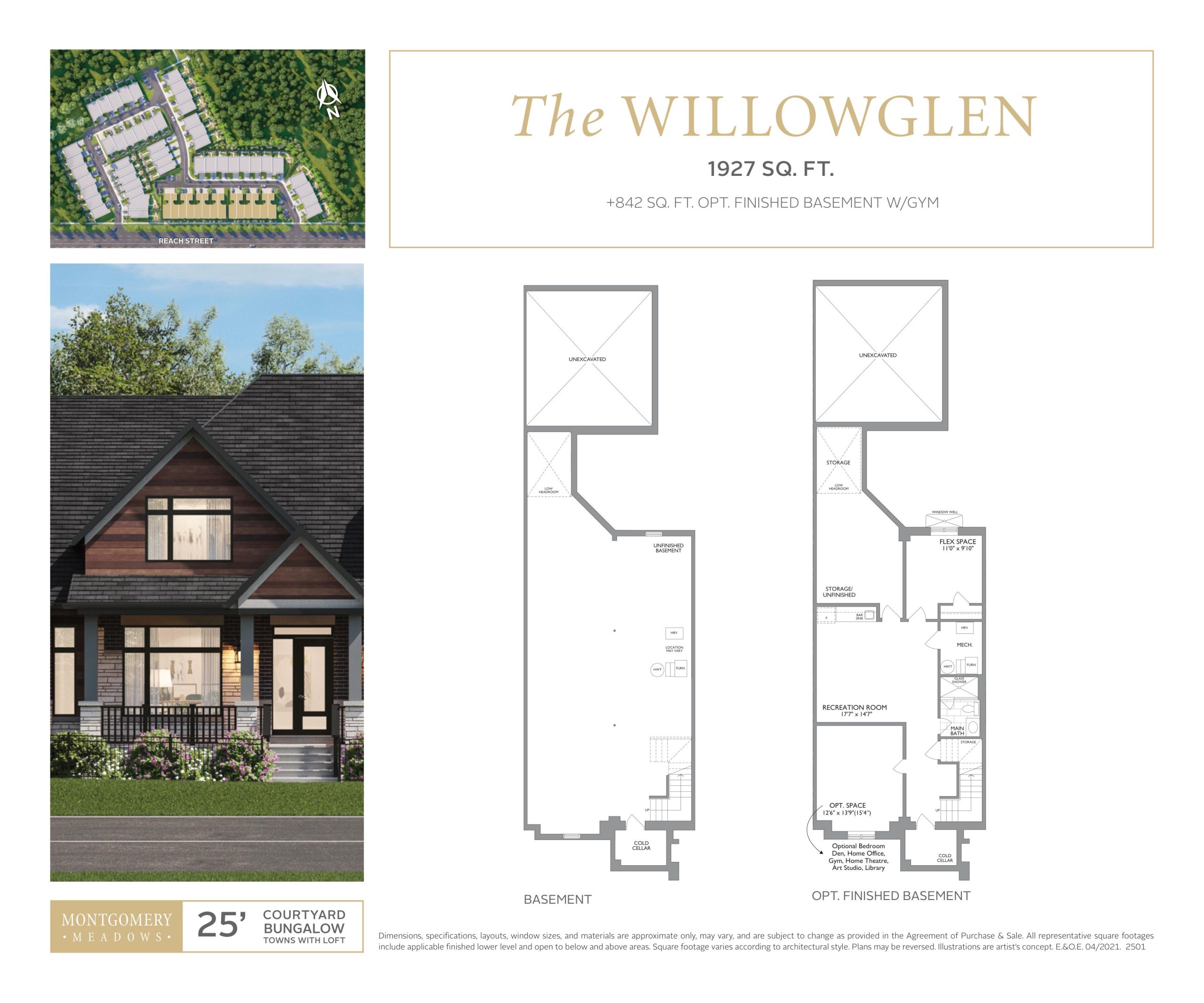 The Willowglen (1/2) floor plan