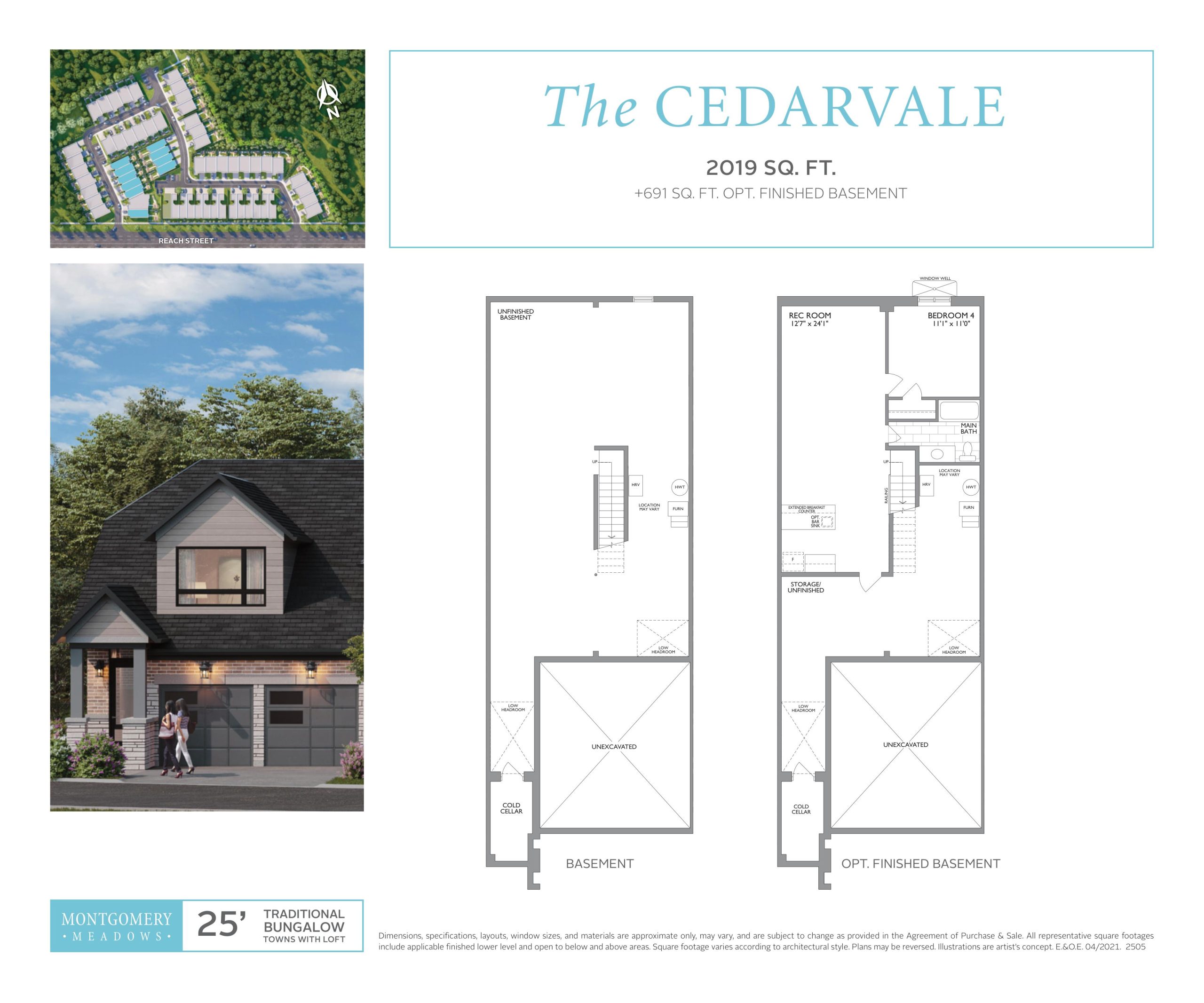 The Cedarvale (1/2) floor plan