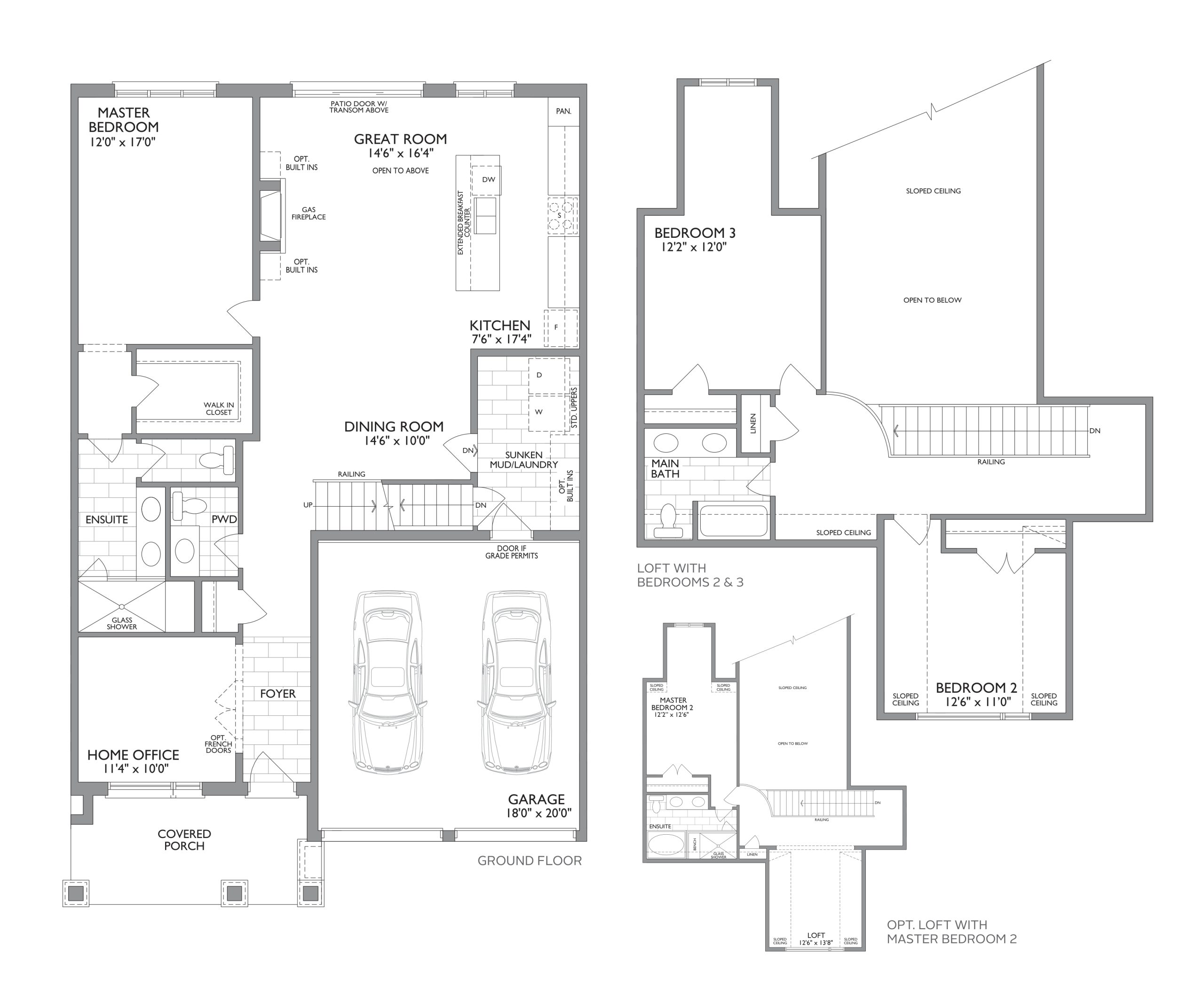 The Stonehaven (2/2) floor plan