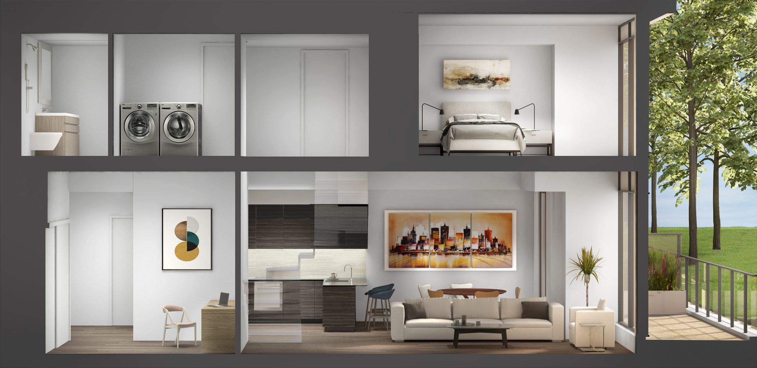 Oak & Co Lofts in Oakville — rendering 3