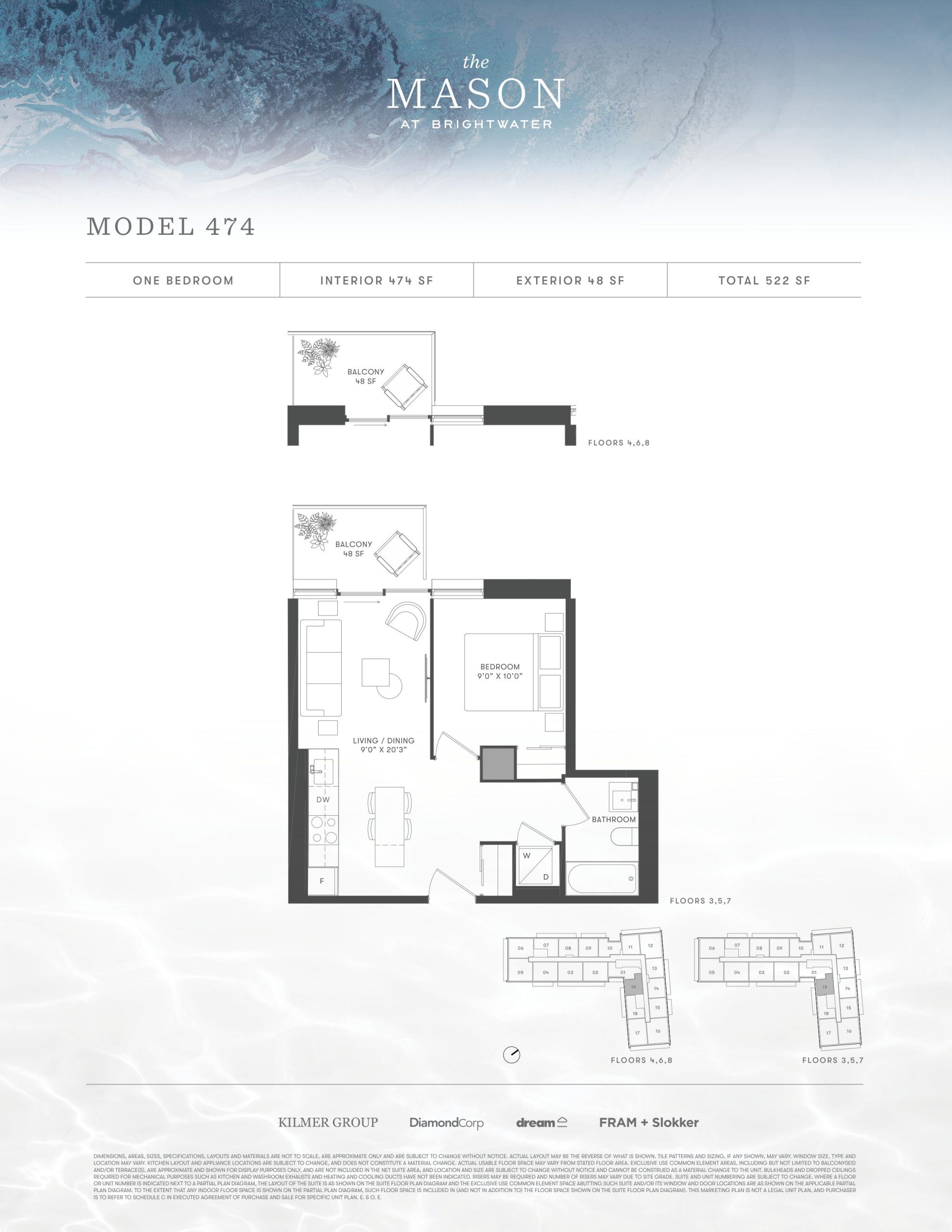Model 474 floor plan