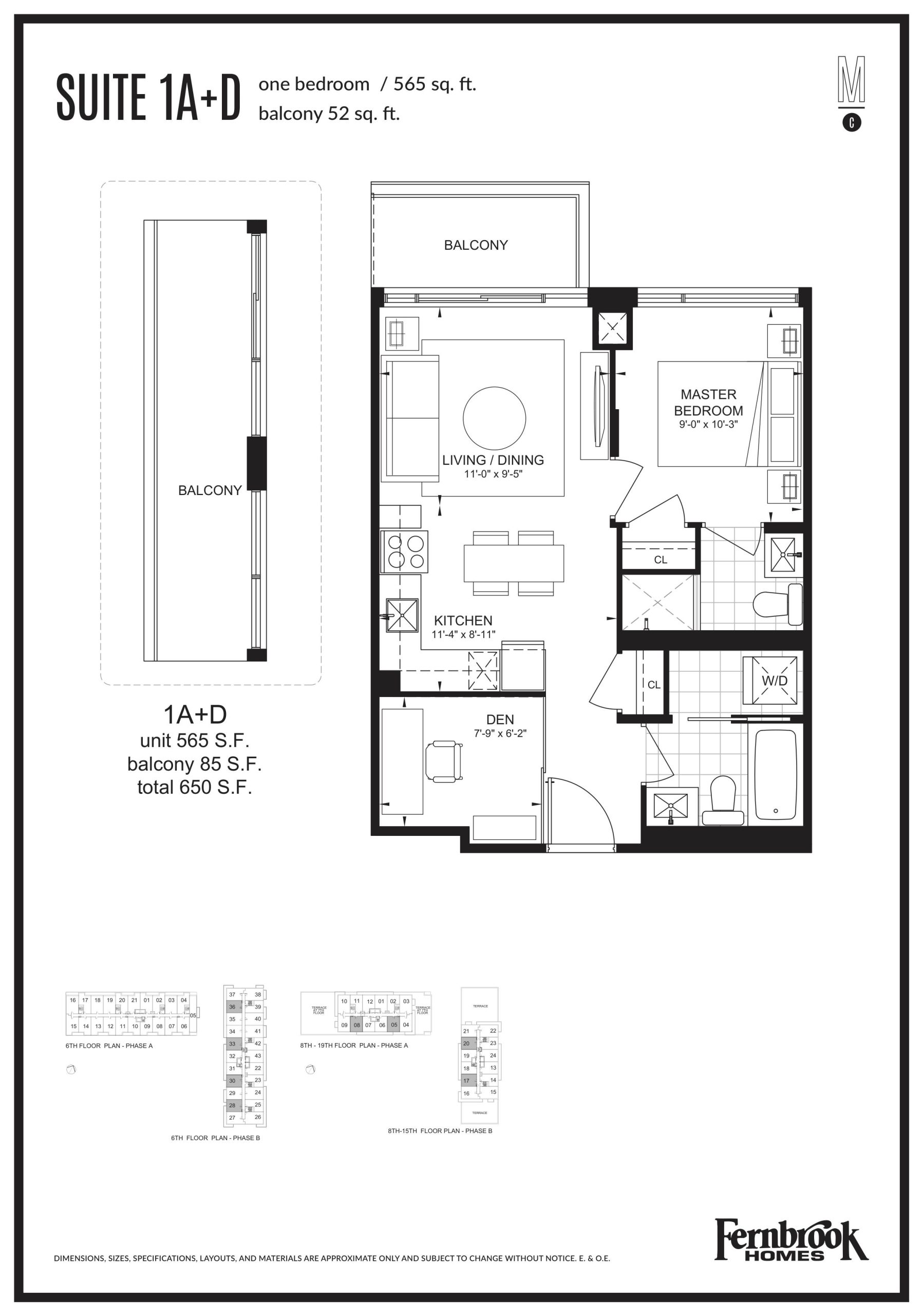 Suite 1A+D floor plan