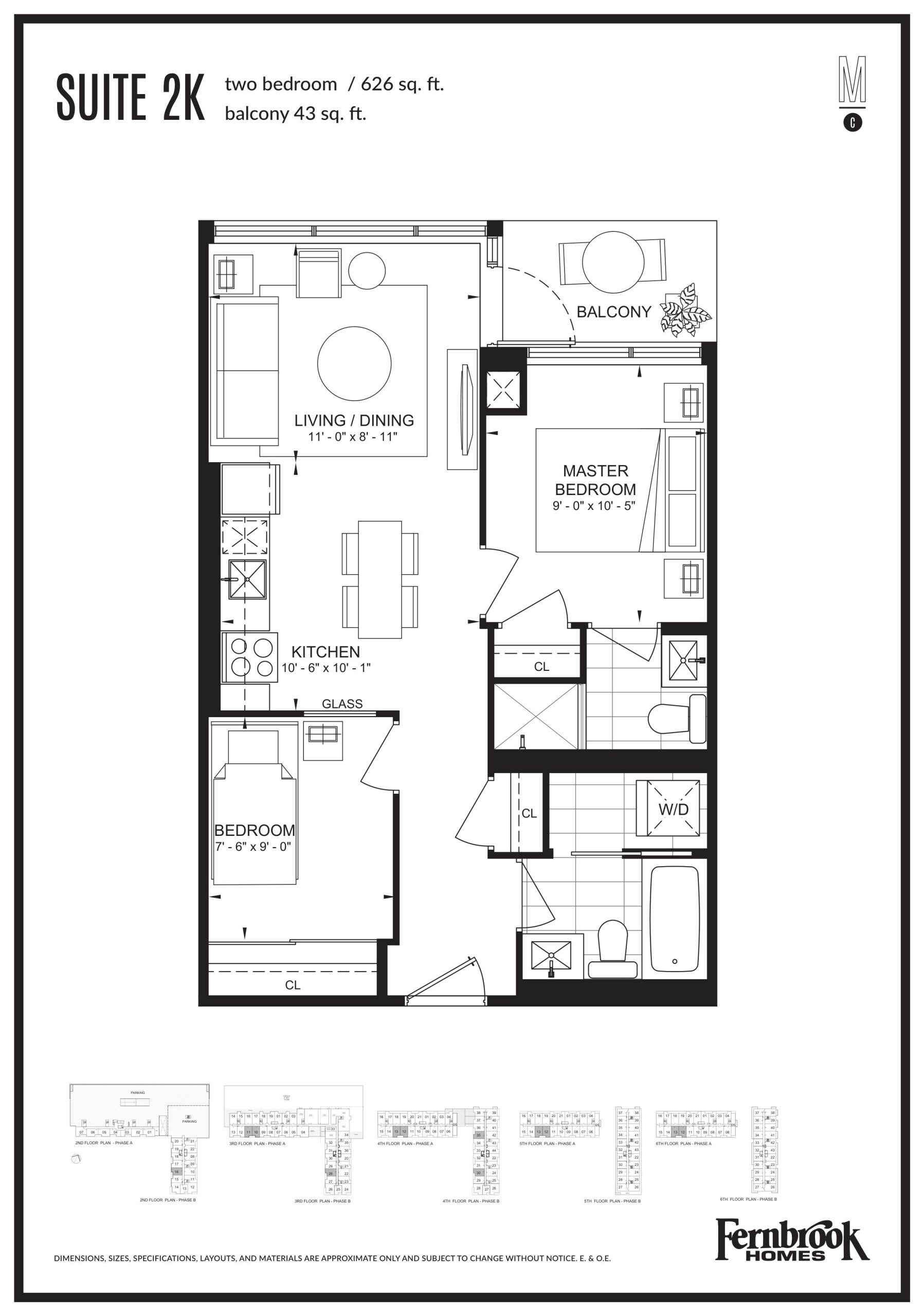 Suite 2K floor plan