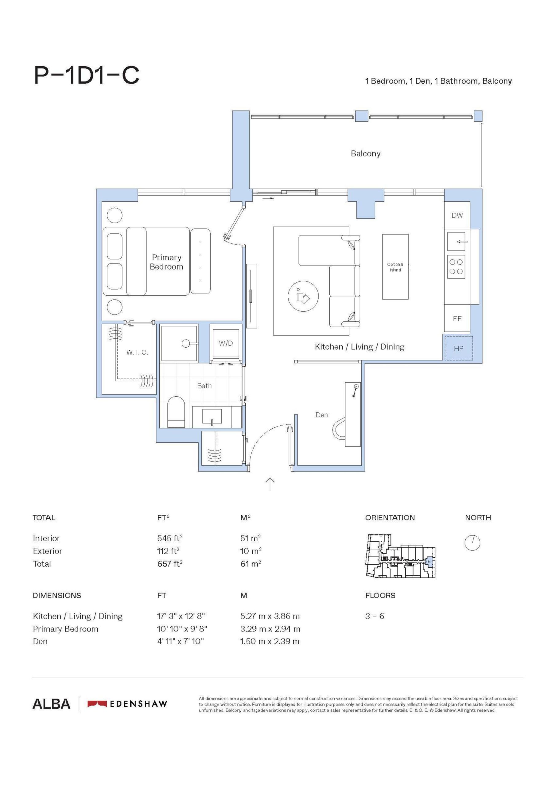 P-1D1-C floor plan