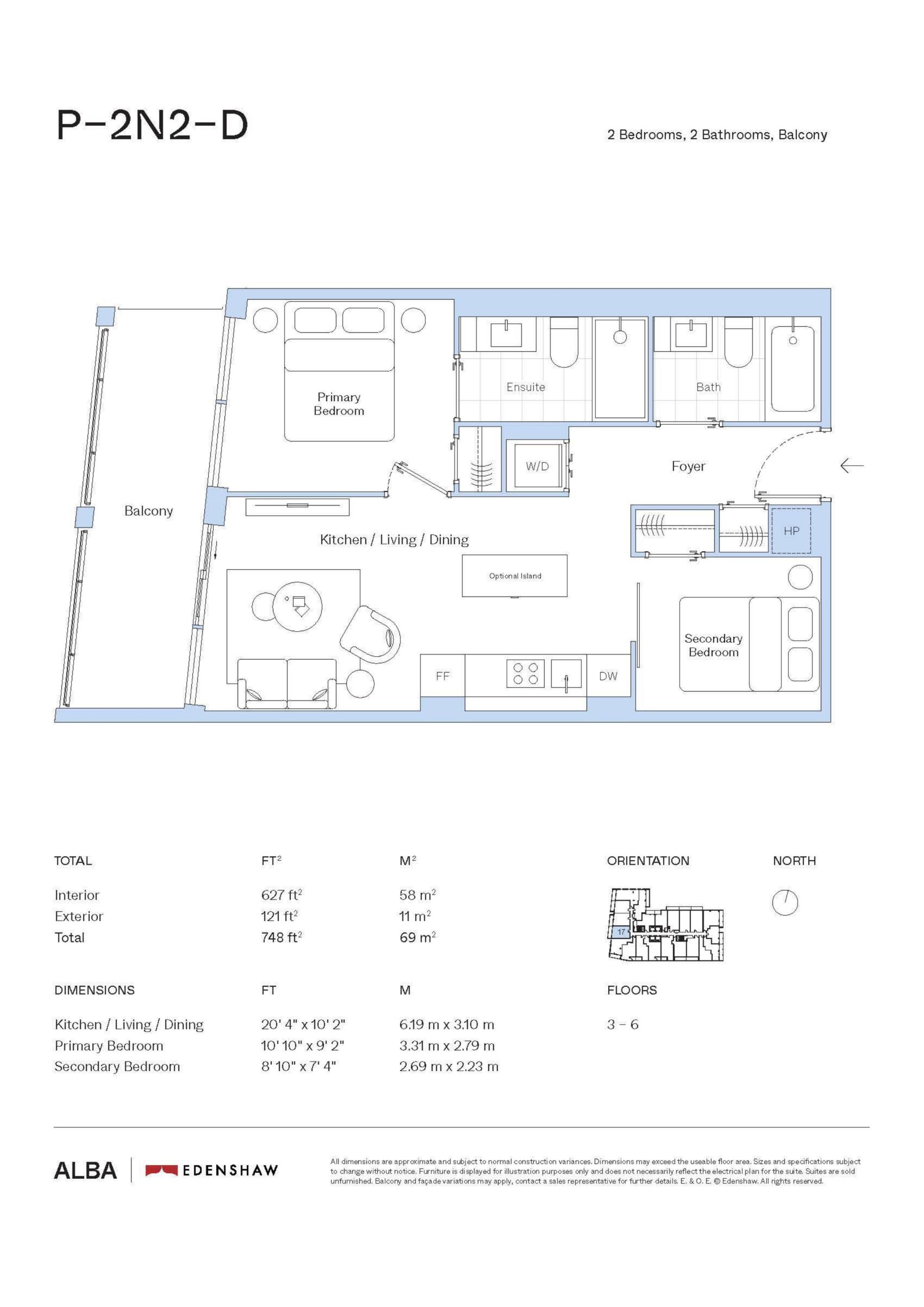 P-2N2-D floor plan