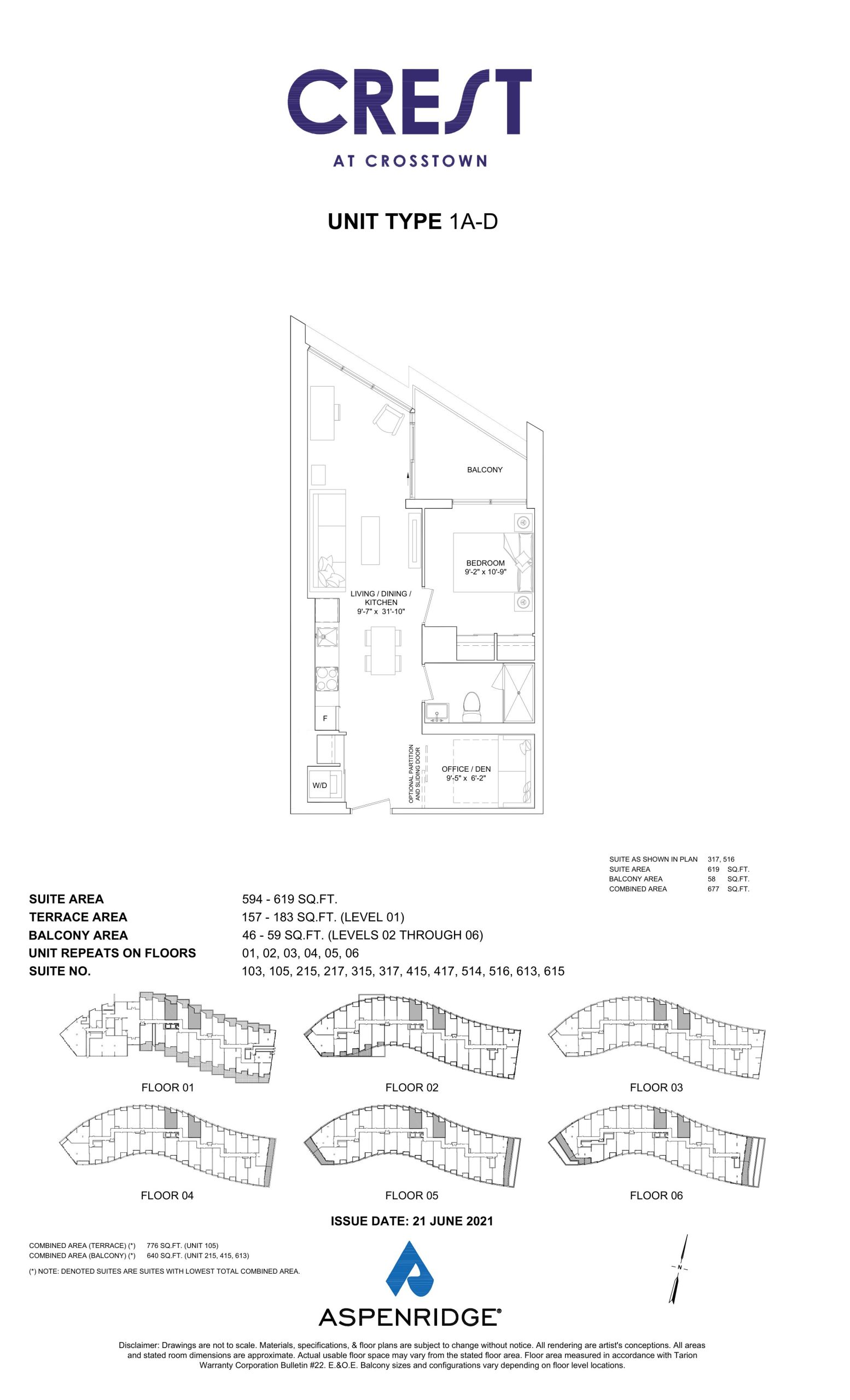 1A-D floor plan