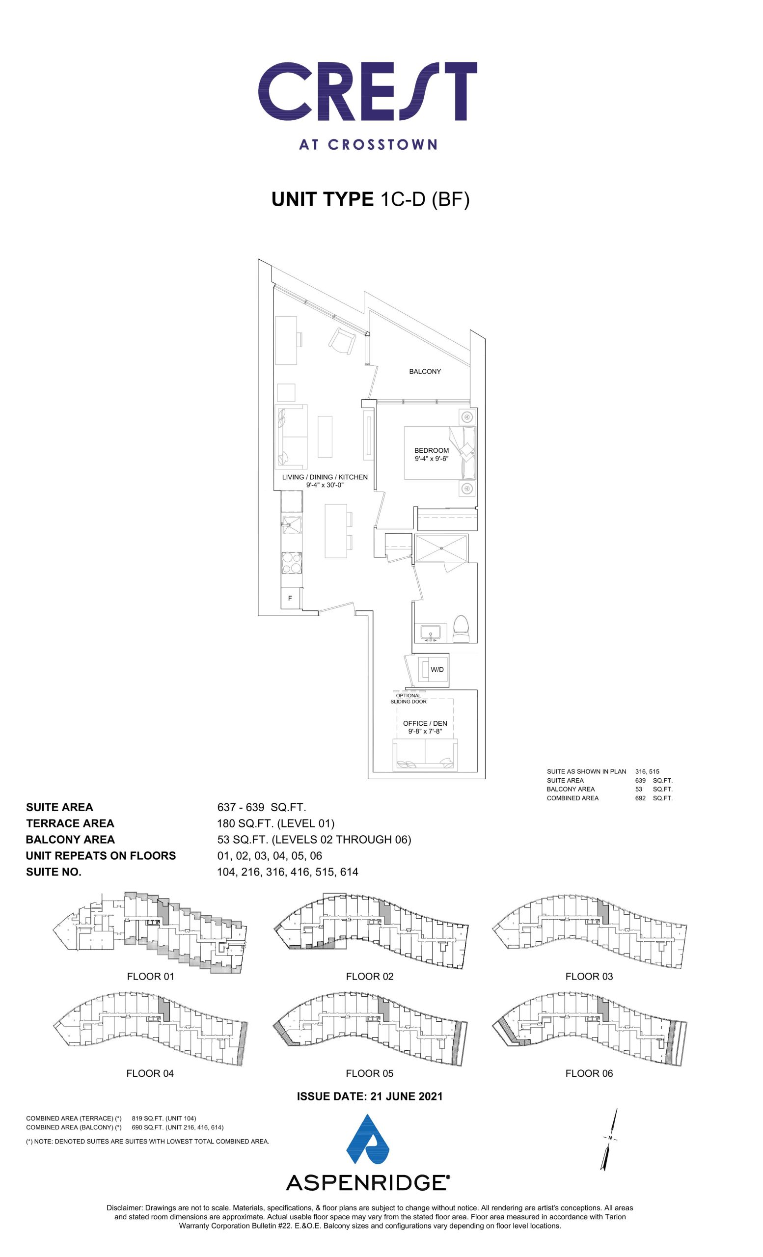 1C-D (BF) floor plan