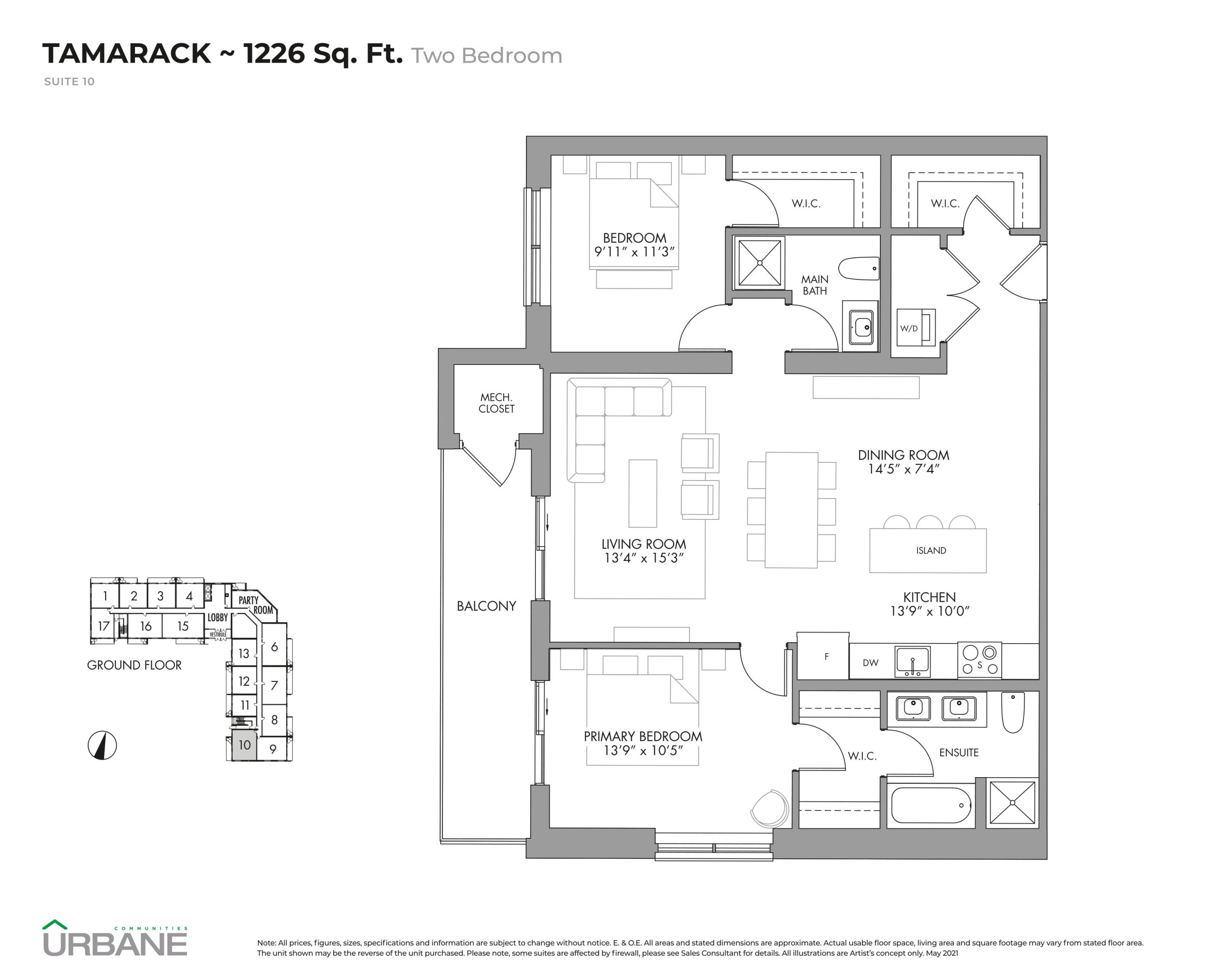 Tamarack floor plan