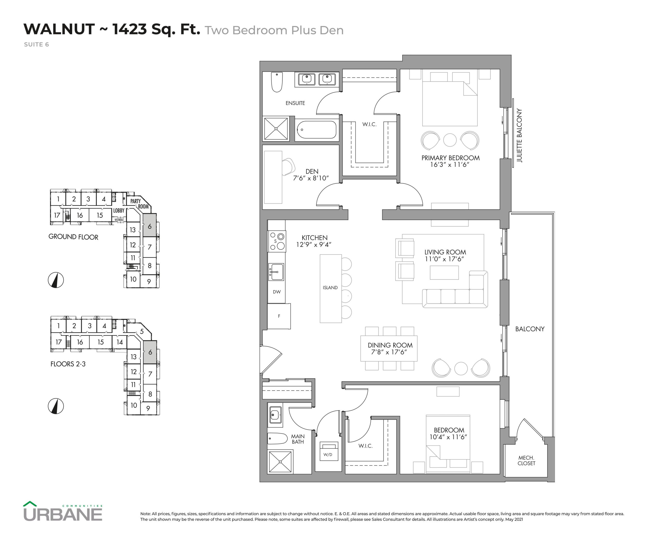 Walnut floor plan