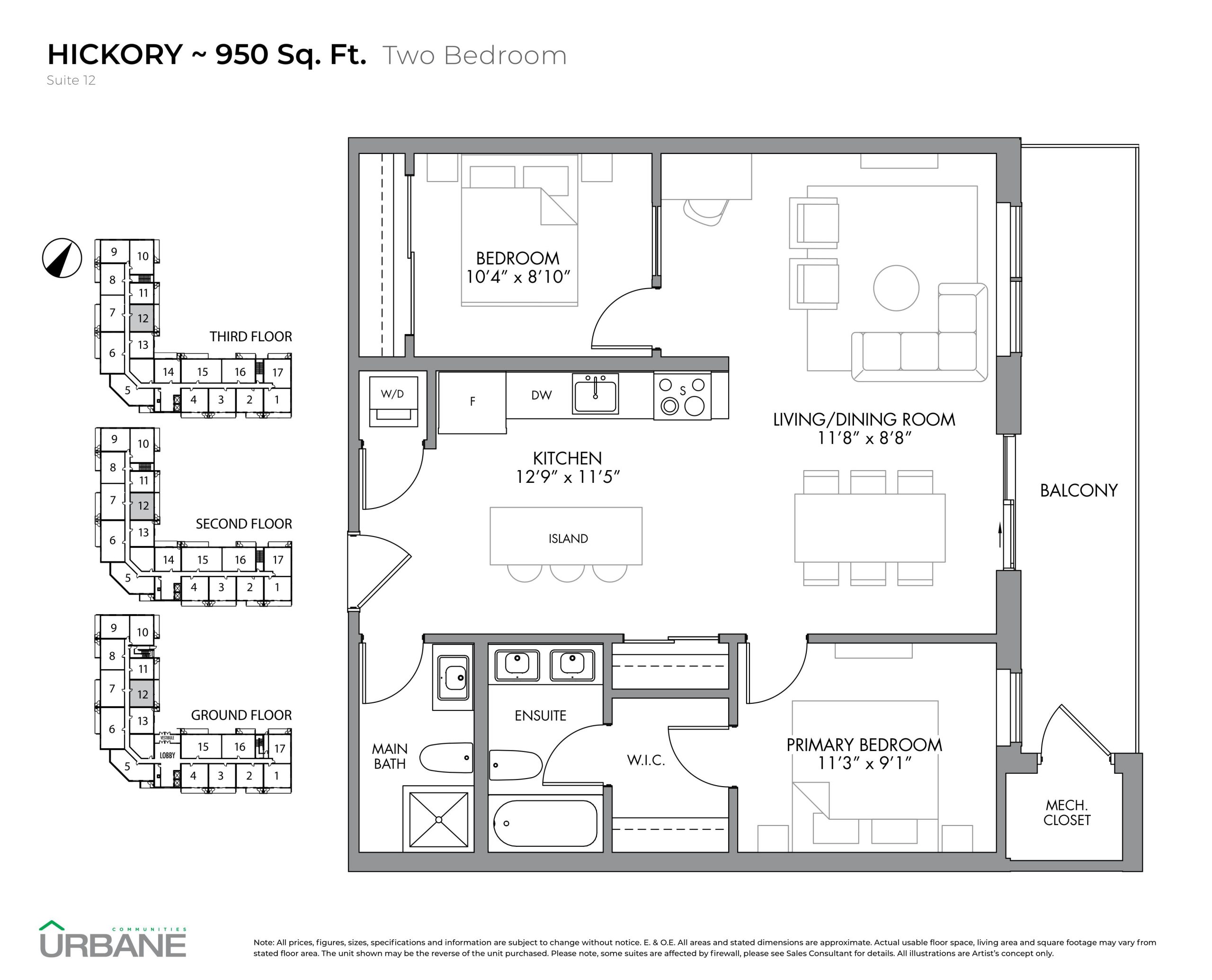 Hickory floor plan
