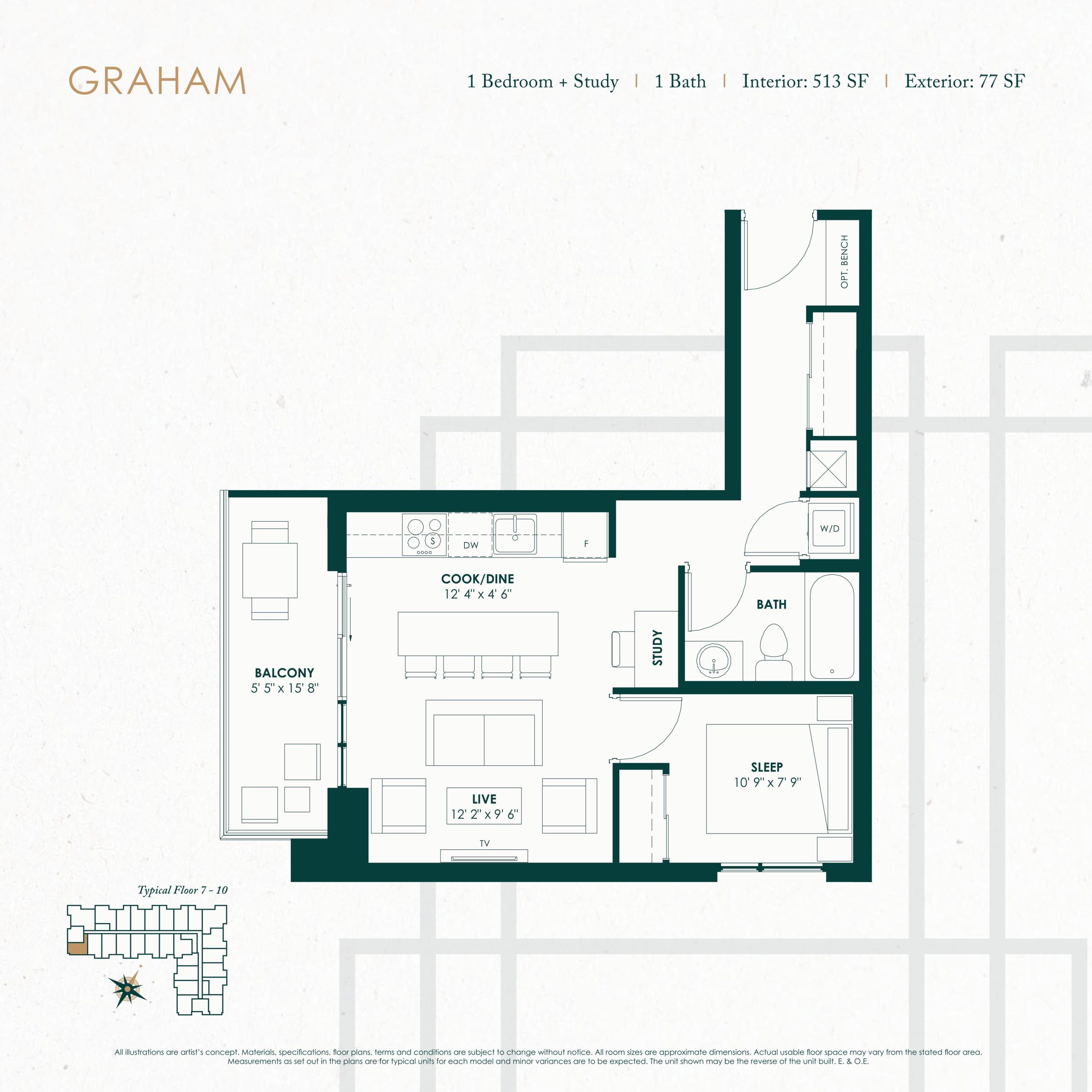Graham (Tower) floor plan