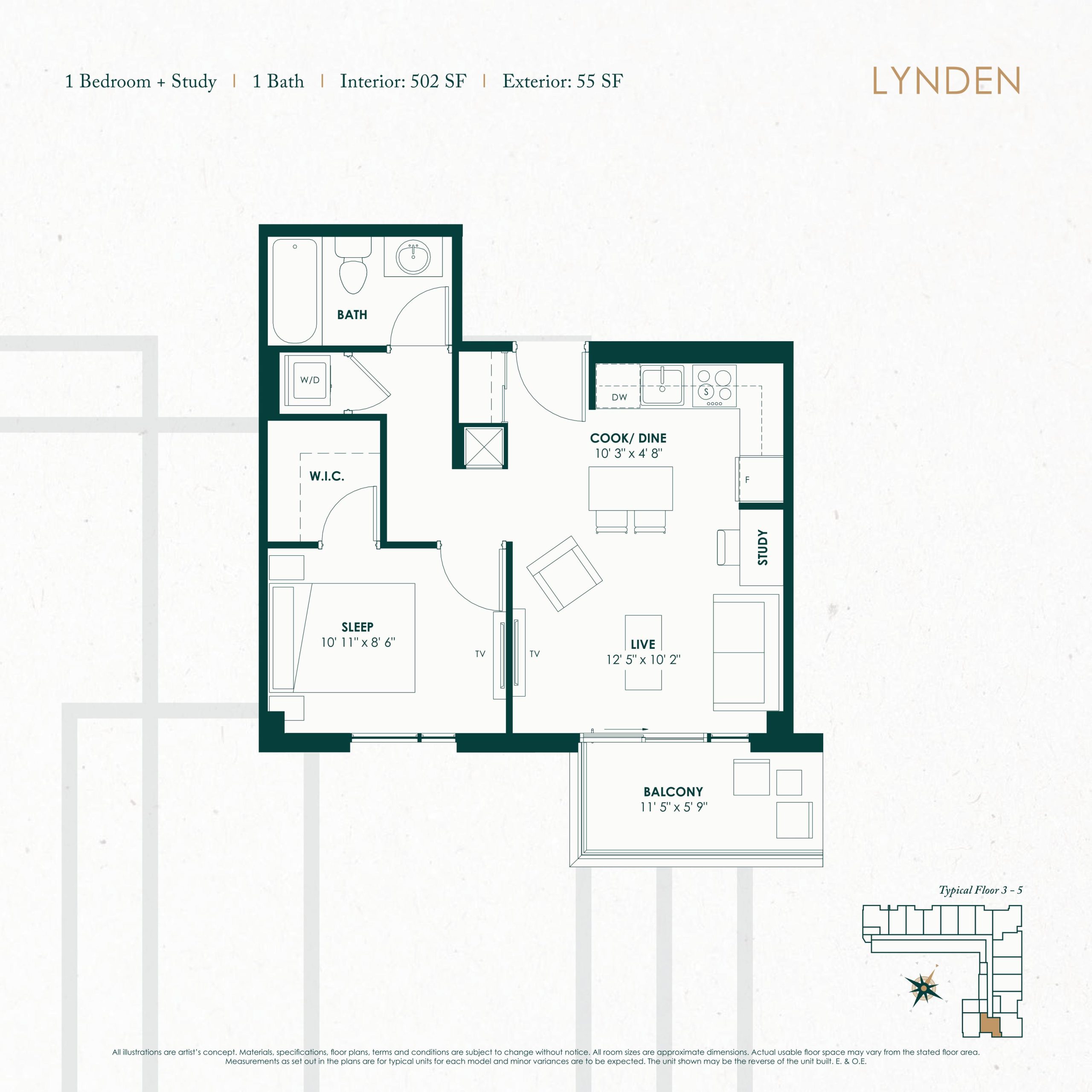 Lynden (Tower) floor plan