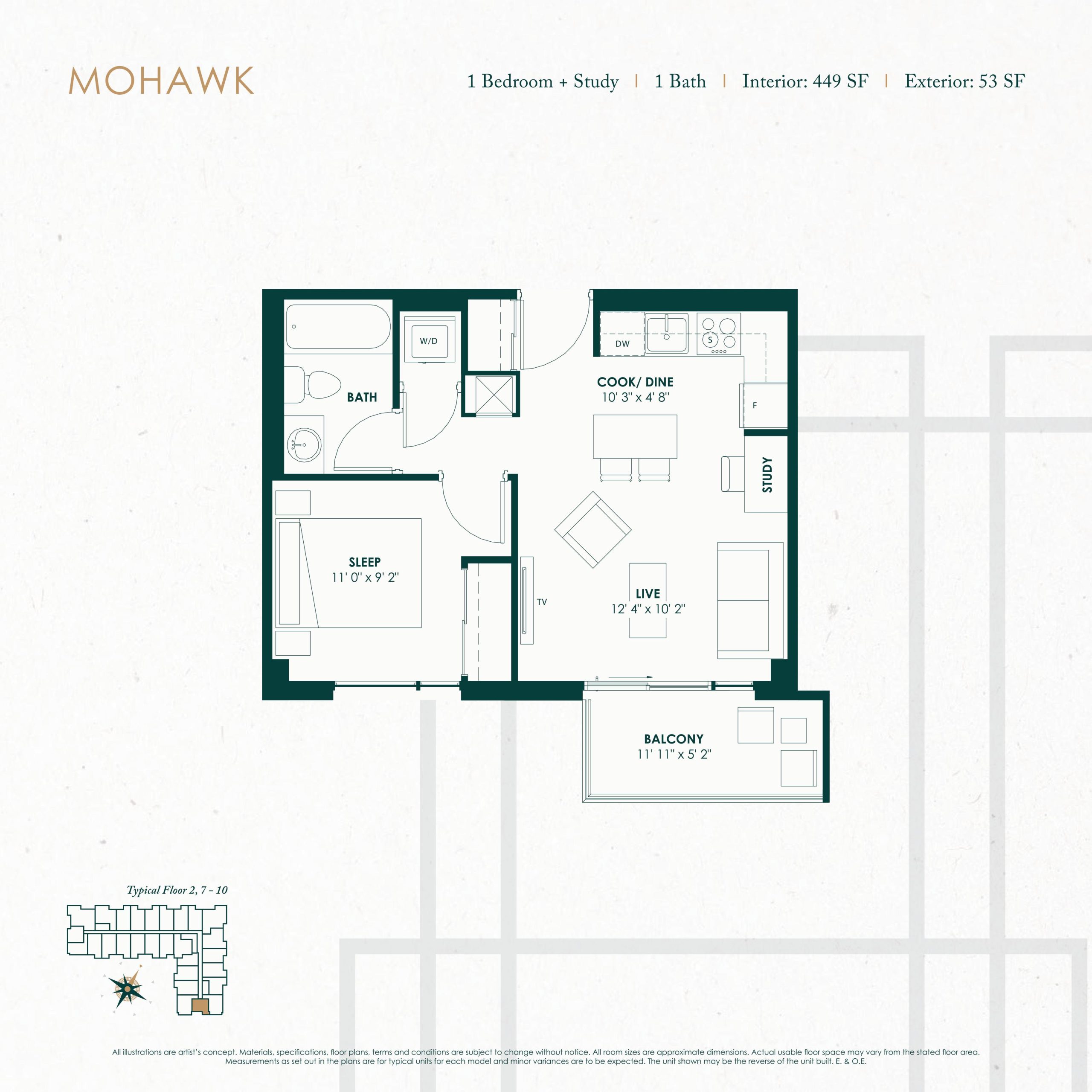 Mohawk (Tower) floor plan