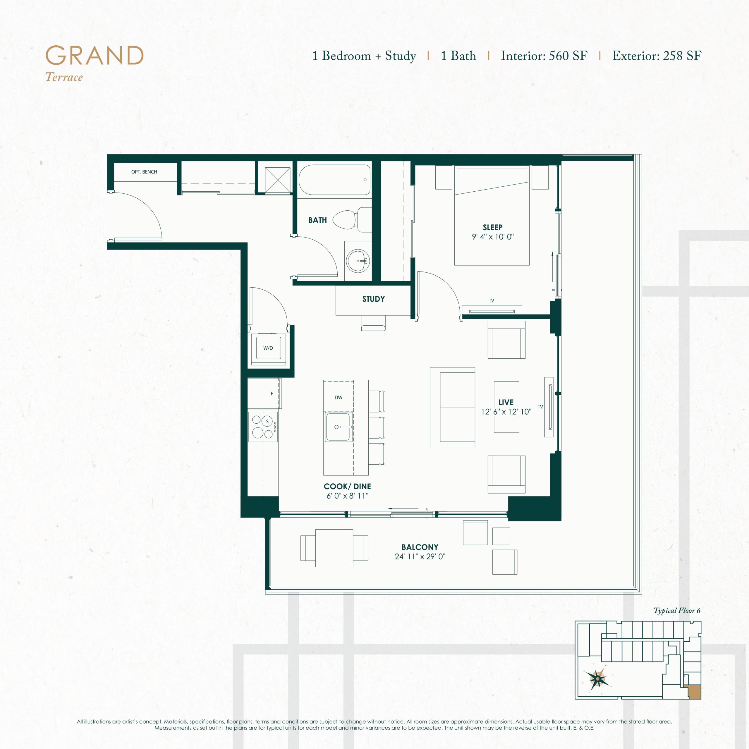 Grand (Terrace) floor plan