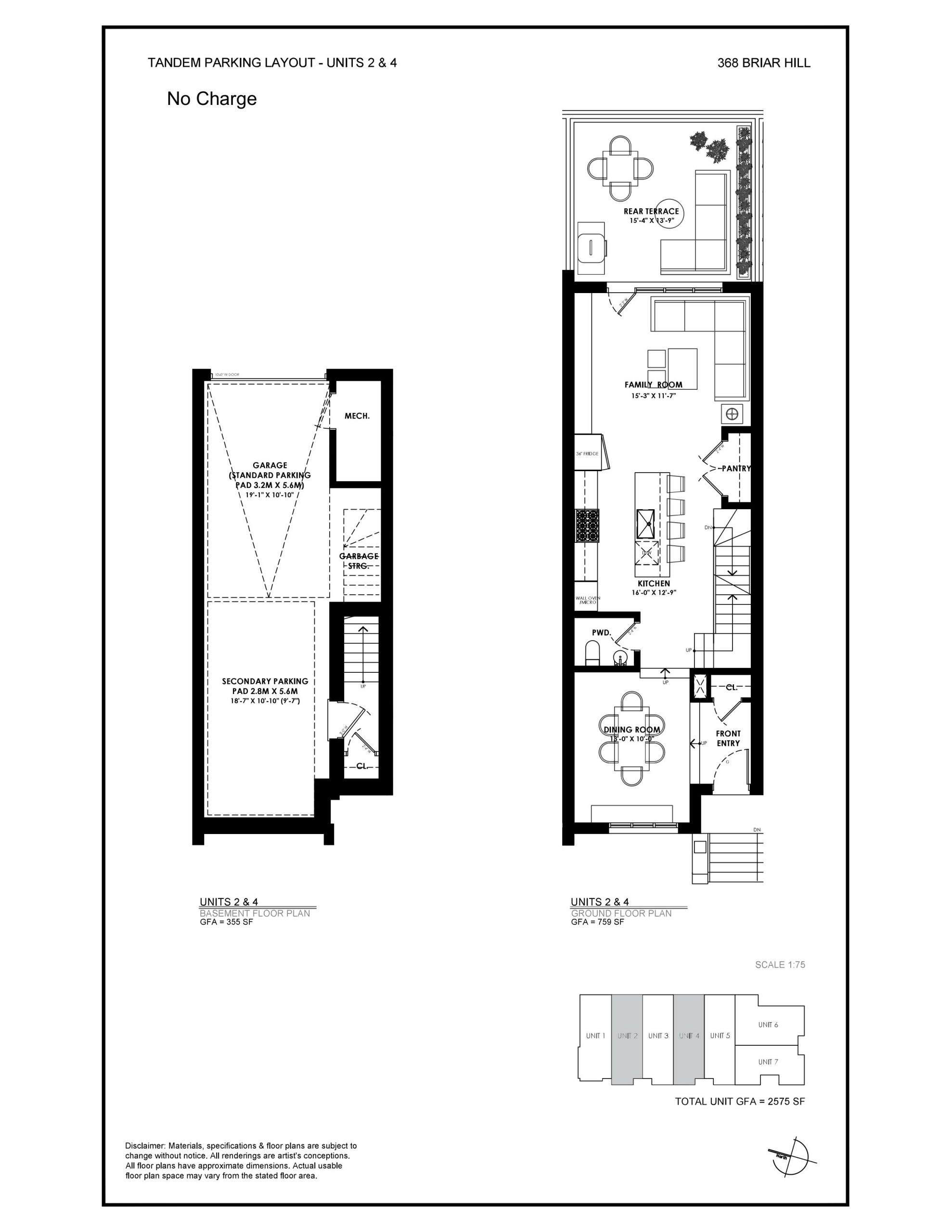 Ruby - Tandem Parking Layout floor plan