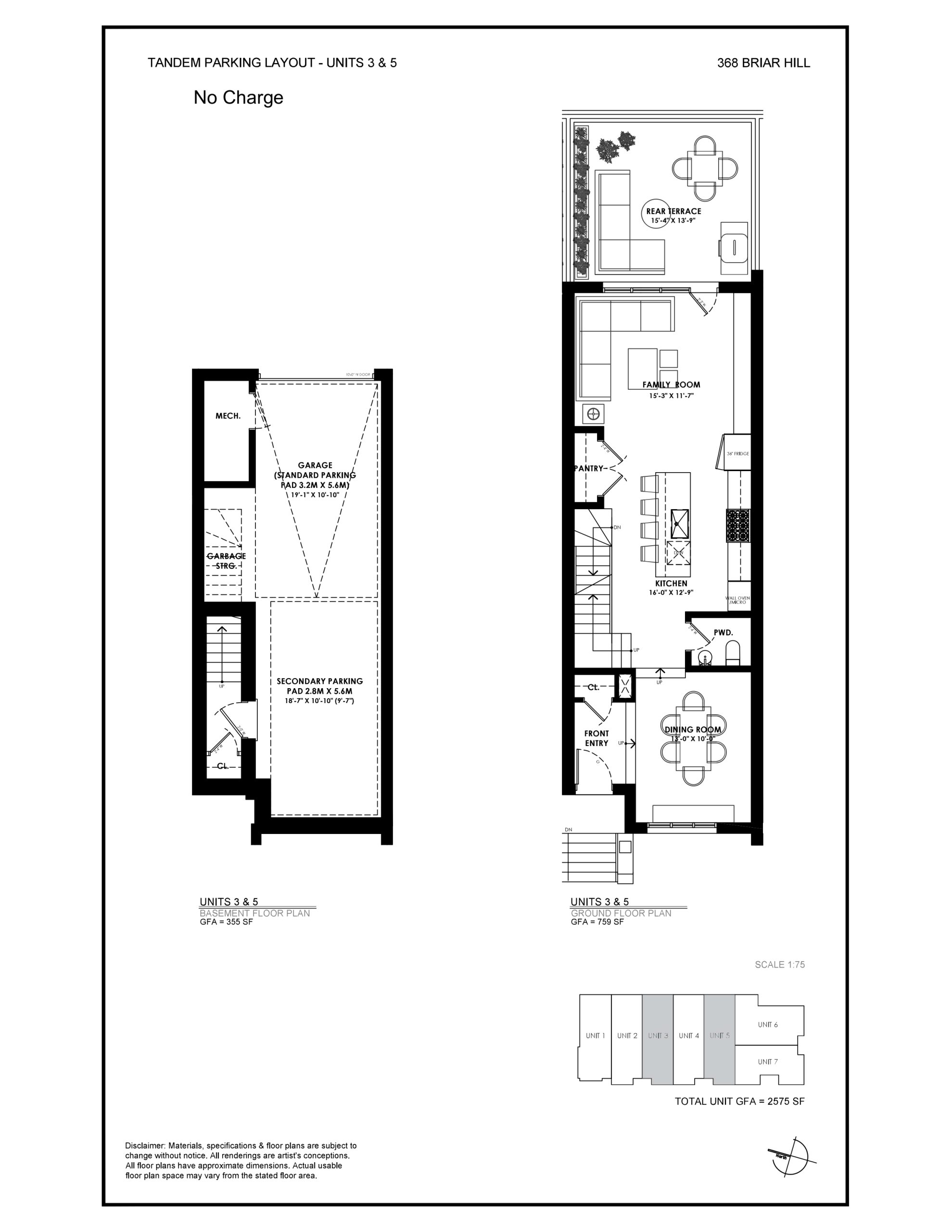 Ruby Rev - Tandem Parking Layout floor plan