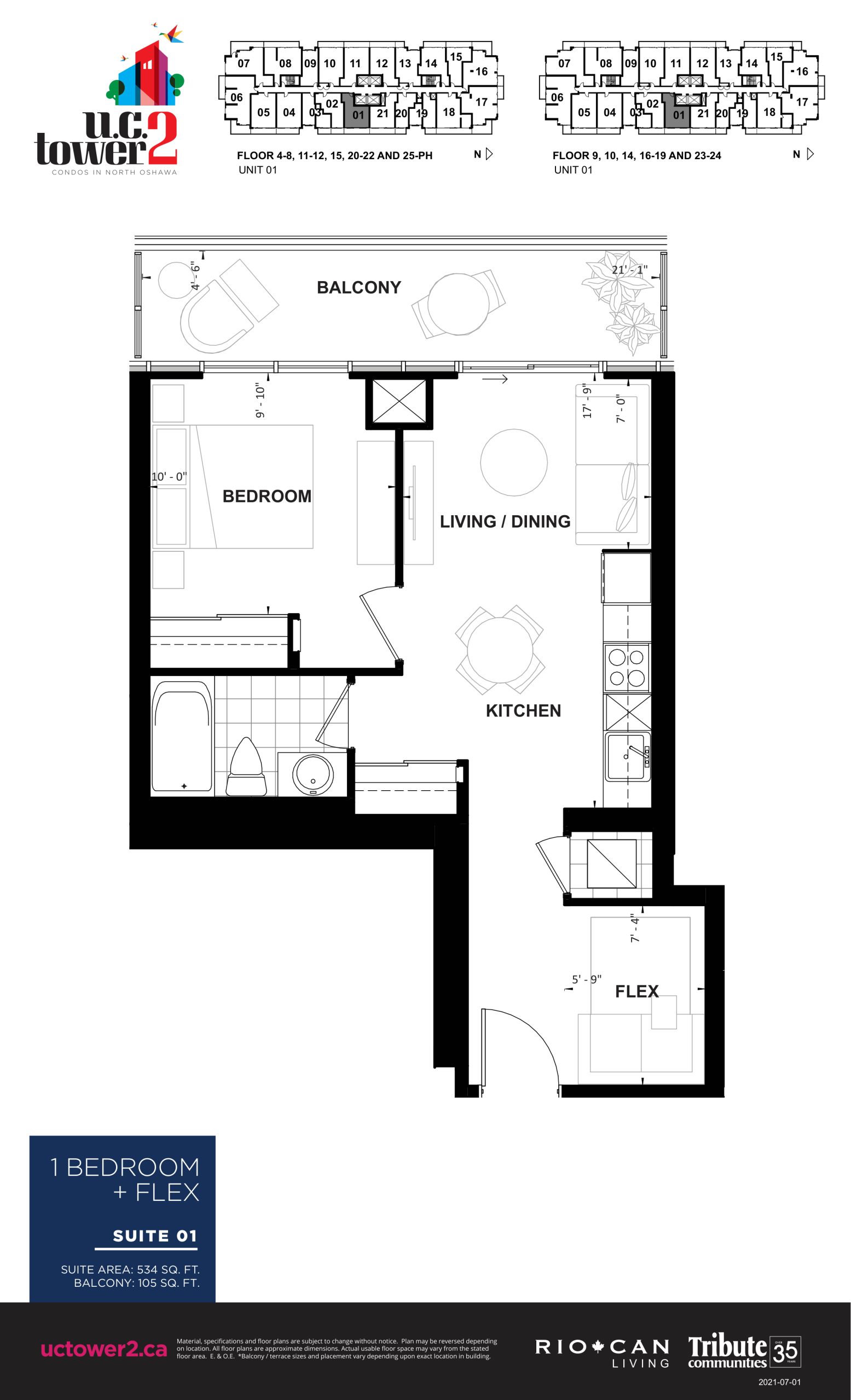 Suite 01 floor plan