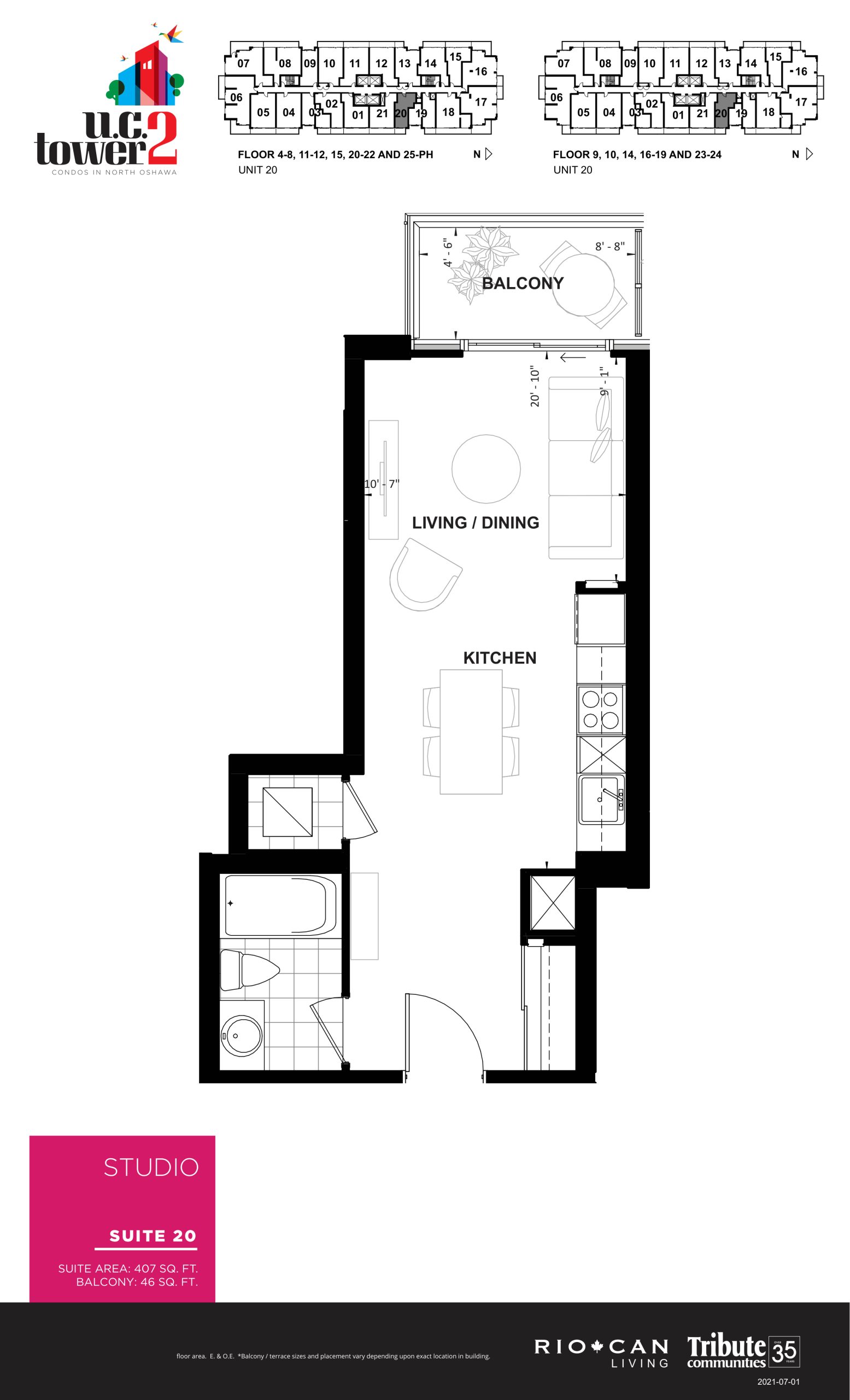 Suite 20 floor plan