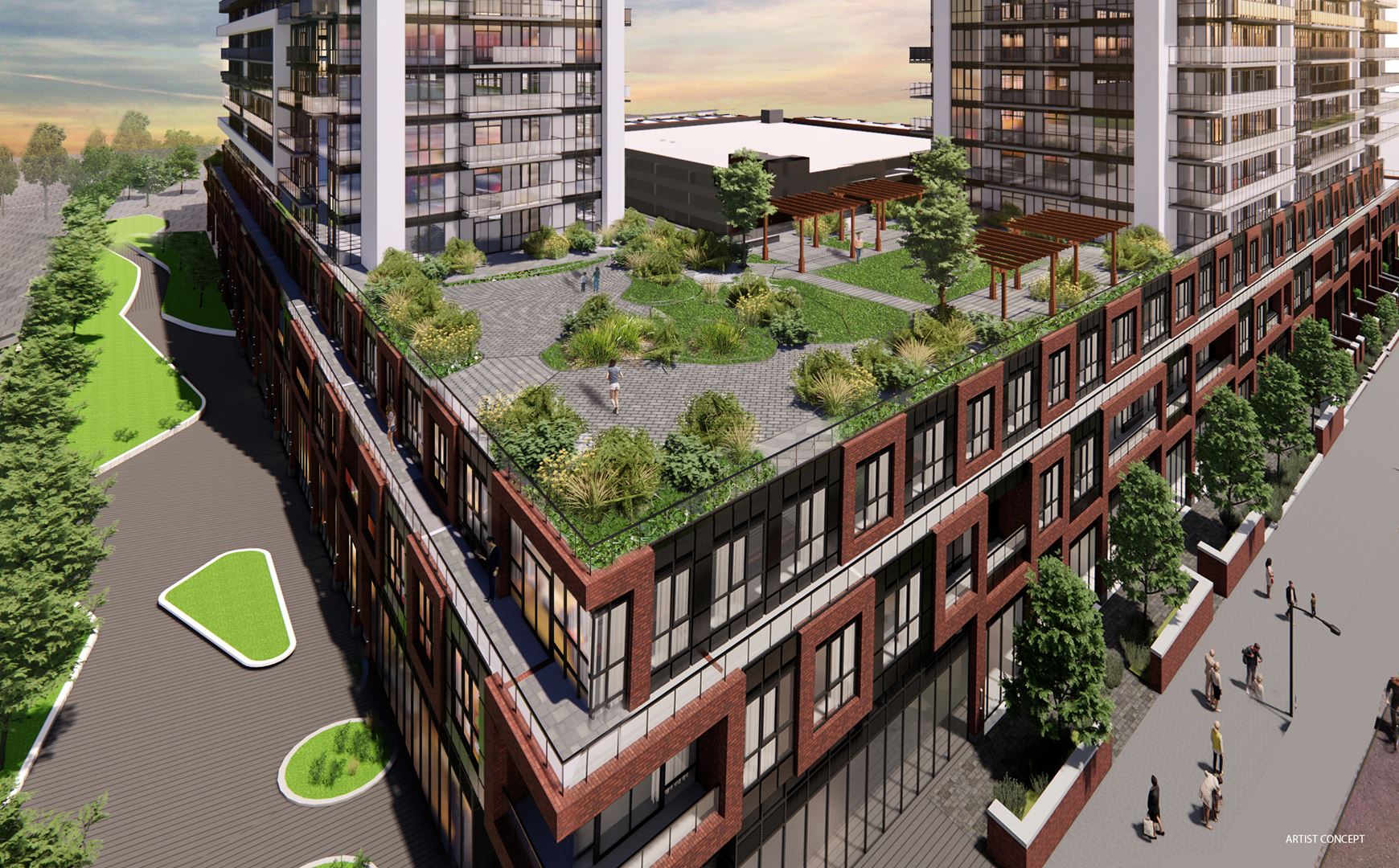 U.C. Tower 2 in Oshawa — rendering 3