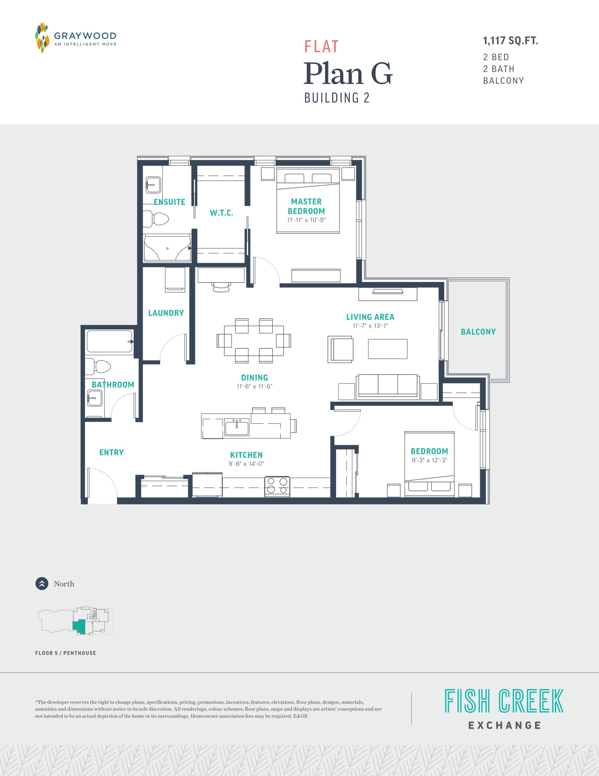 Plan G - Building 2 floor plan