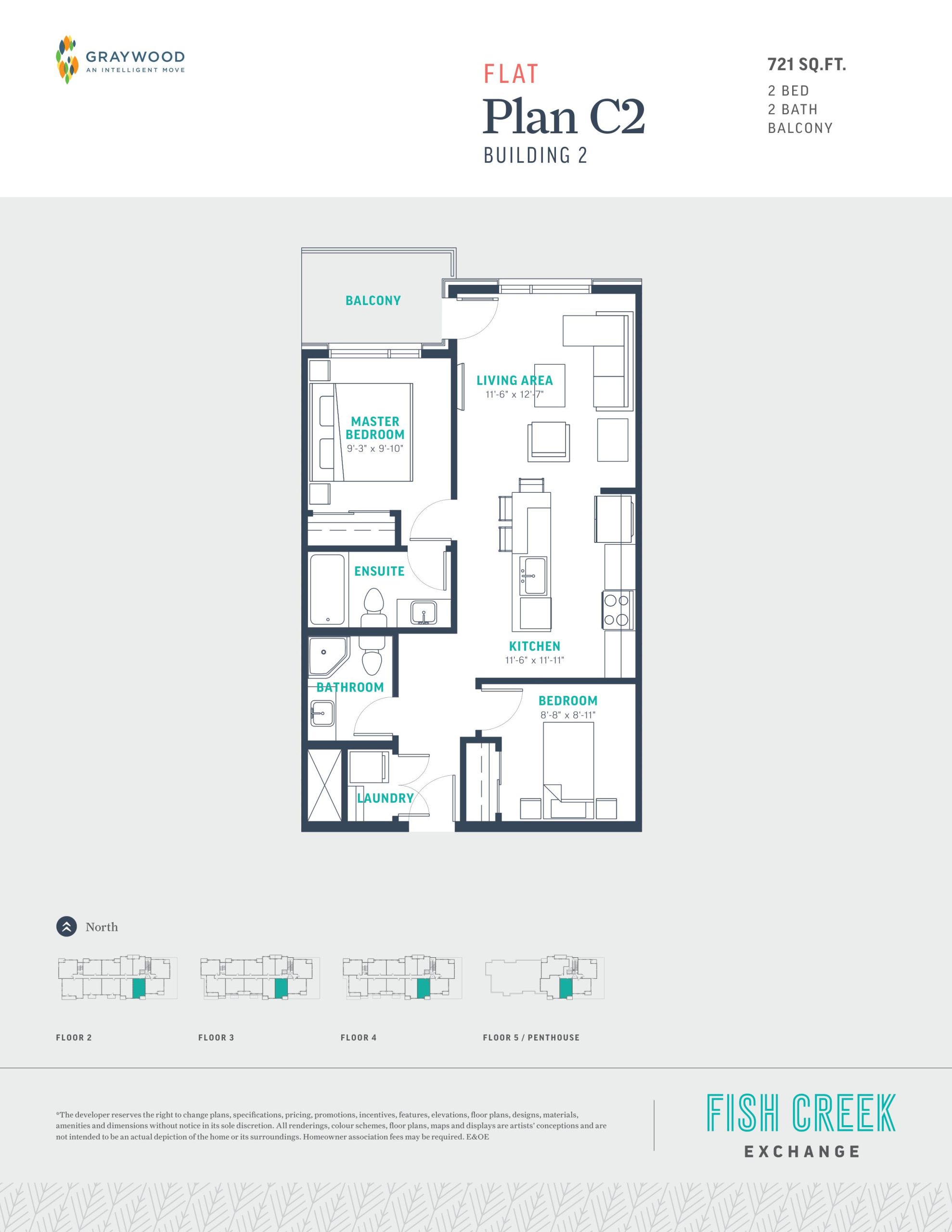 Plan C2 - Building 2 floor plan
