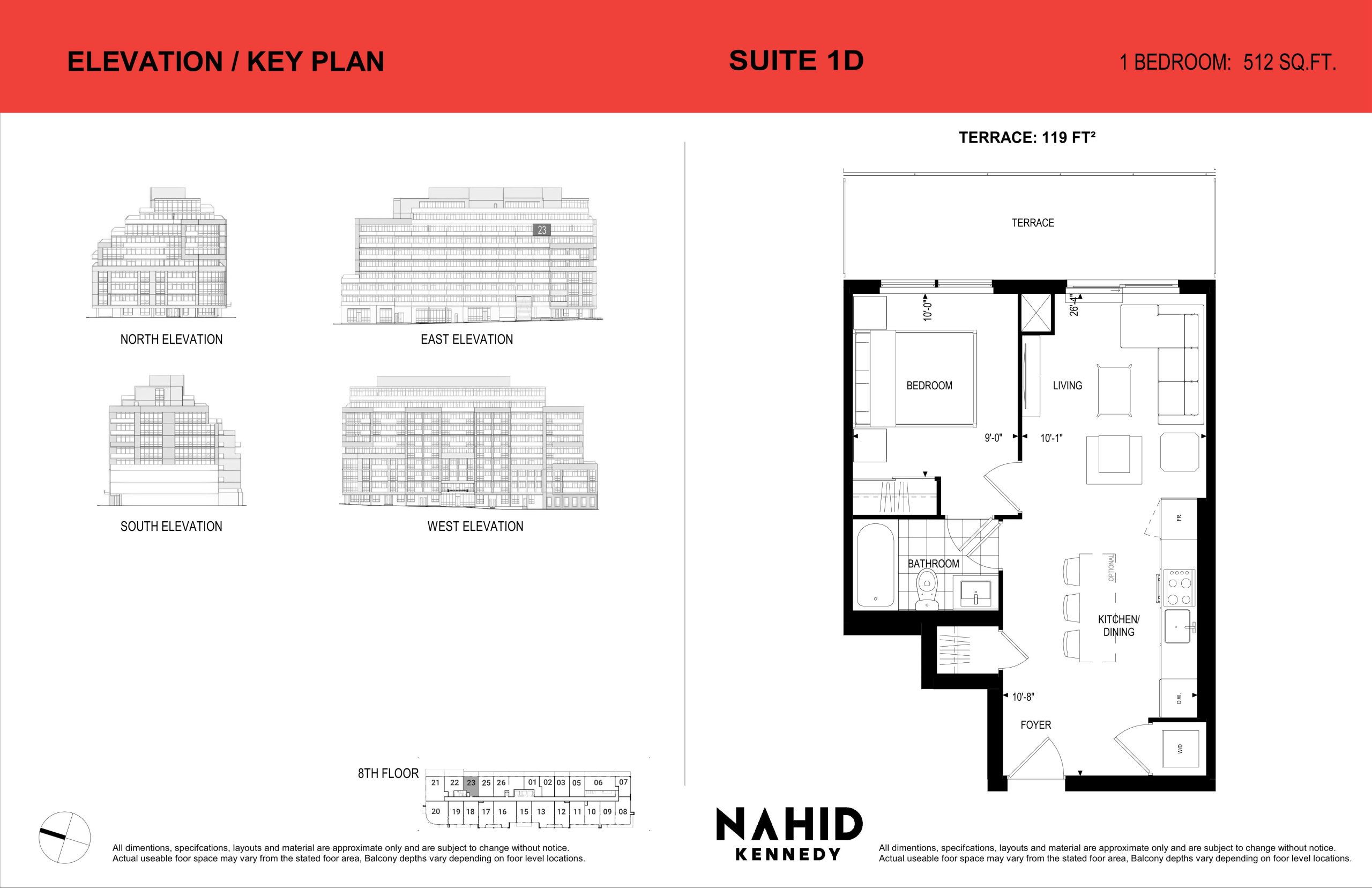 Suite 1D floor plan