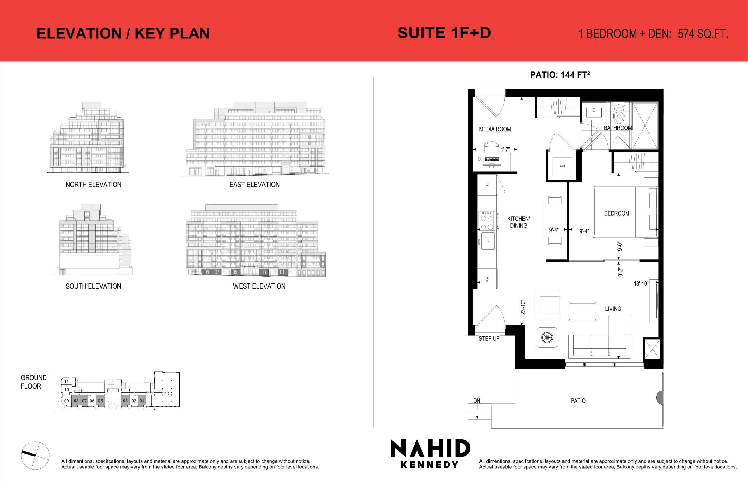 Suite 1F+D floor plan