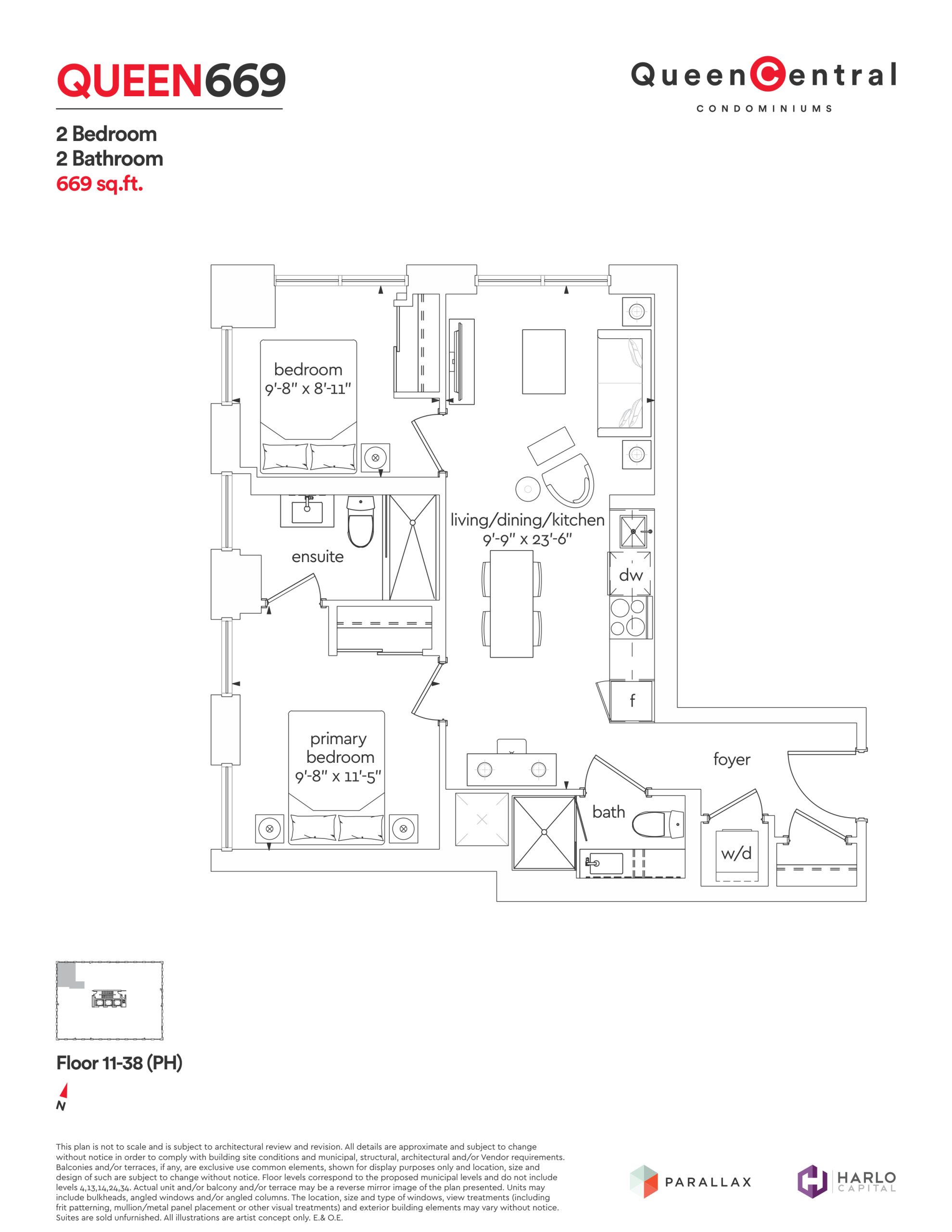 Queen 669 floor plan