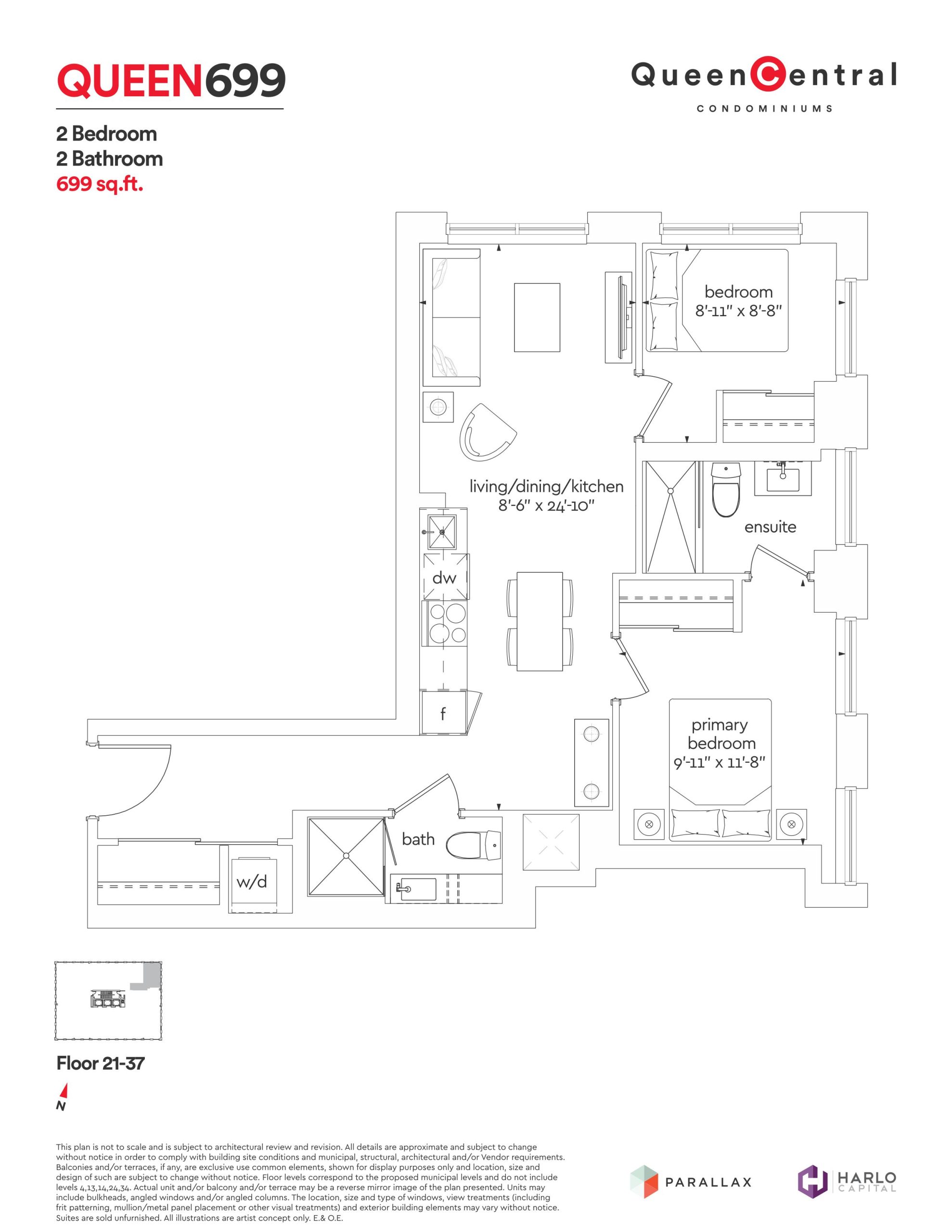 Queen 699 floor plan