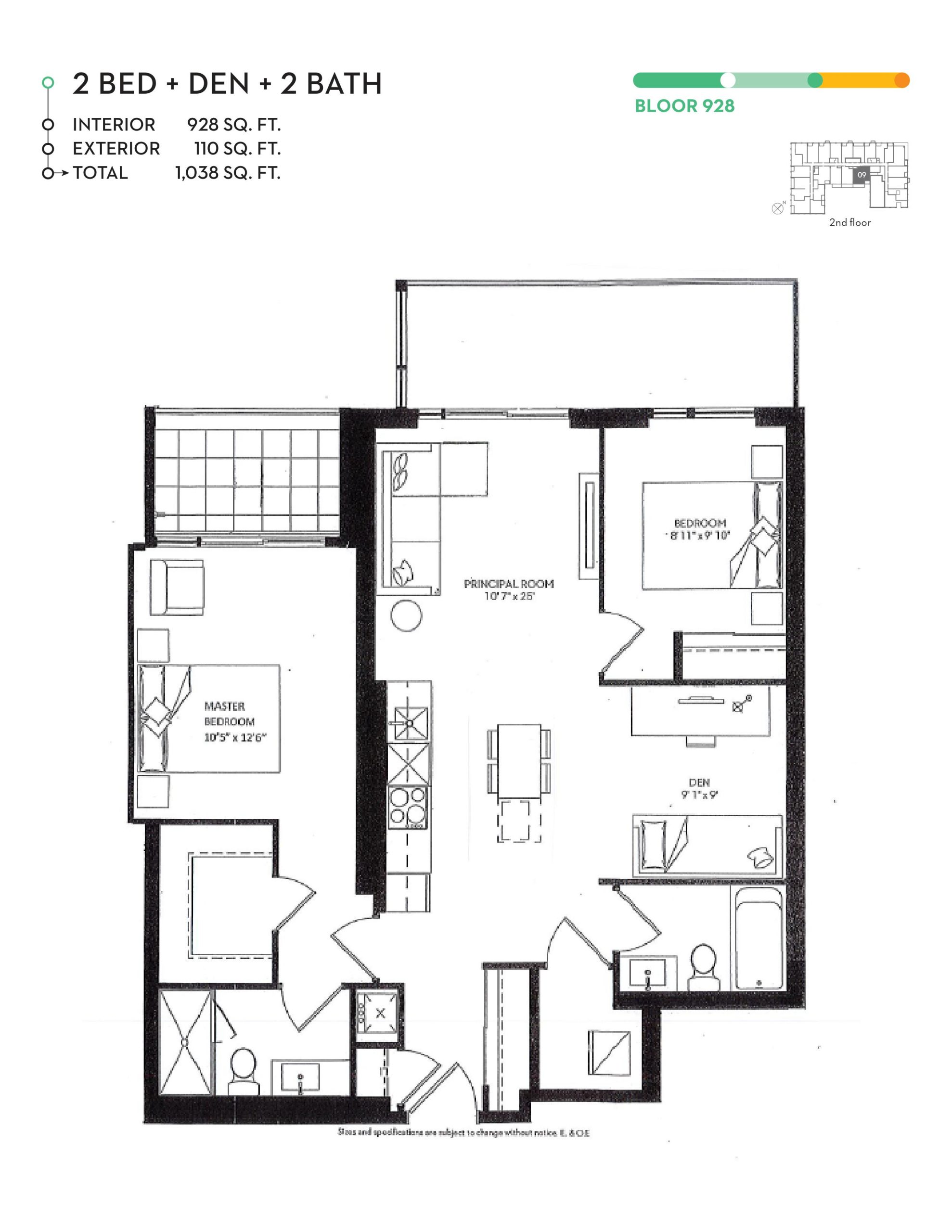 Bloor 928 floor plan