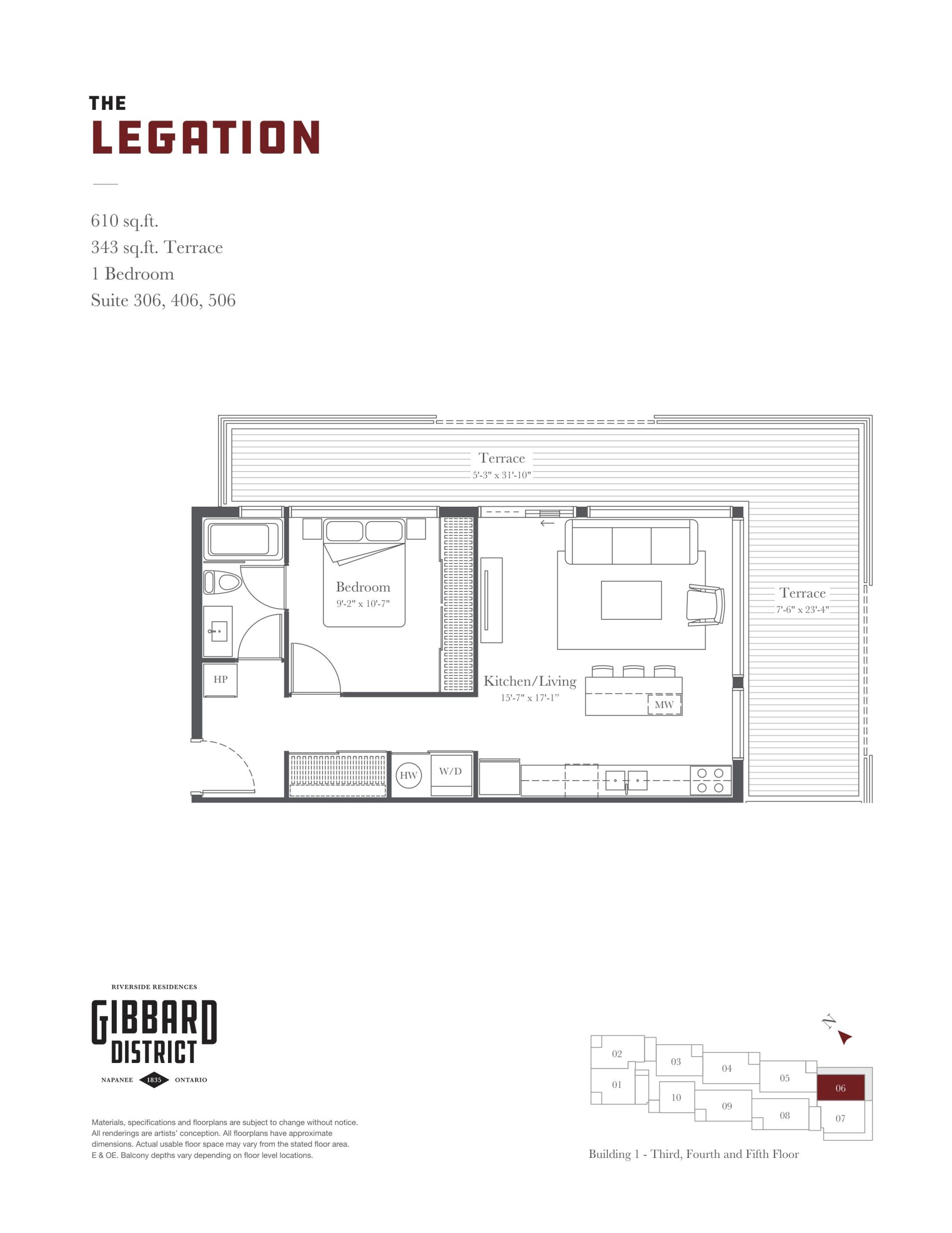 The Legation floor plan