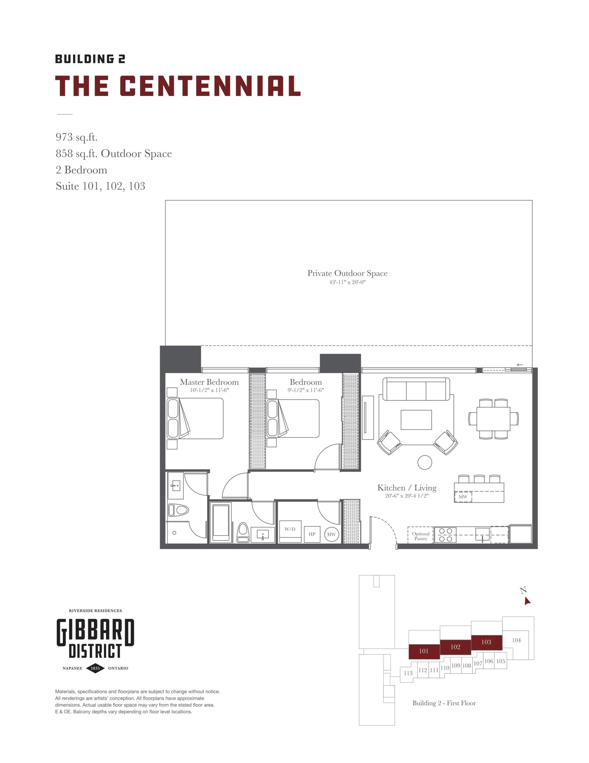 The Centennial floor plan