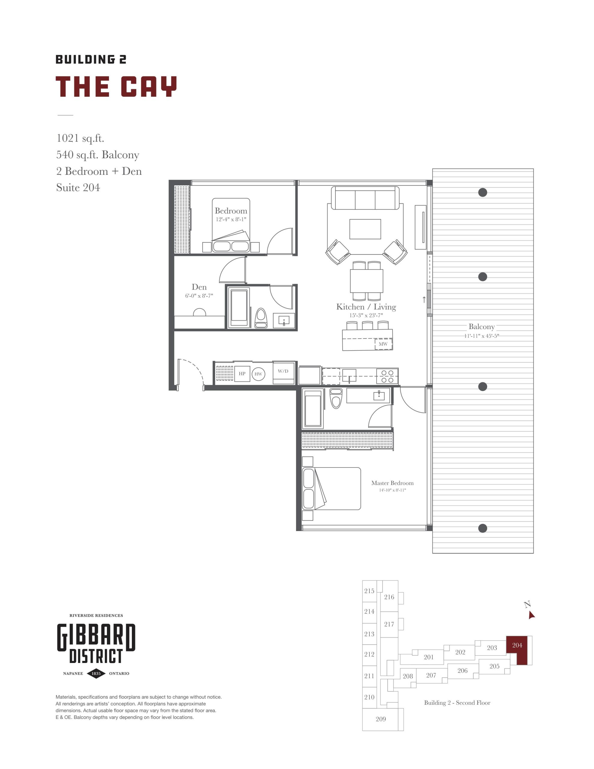The Cay floor plan