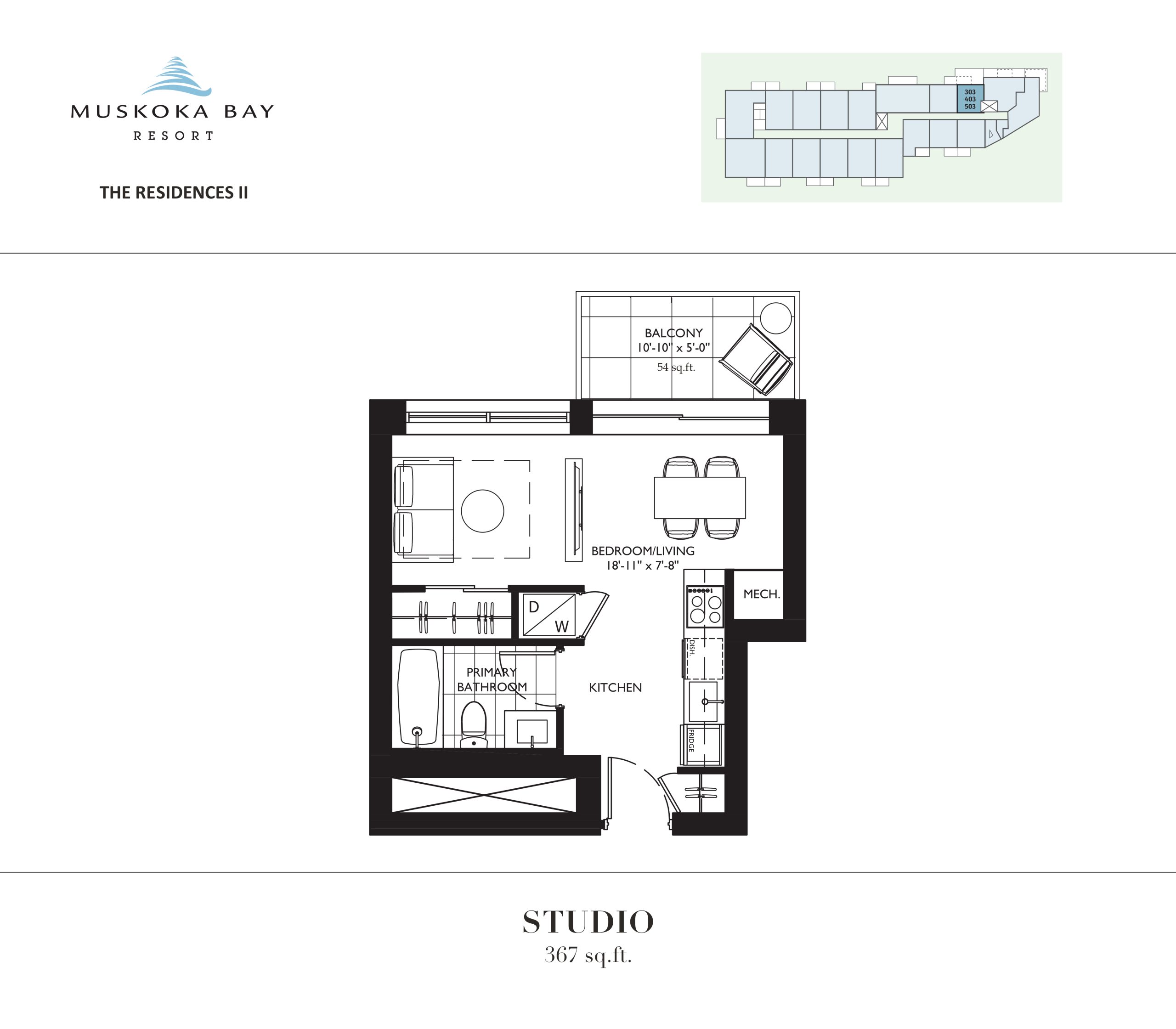 367 sq.ft. floor plan