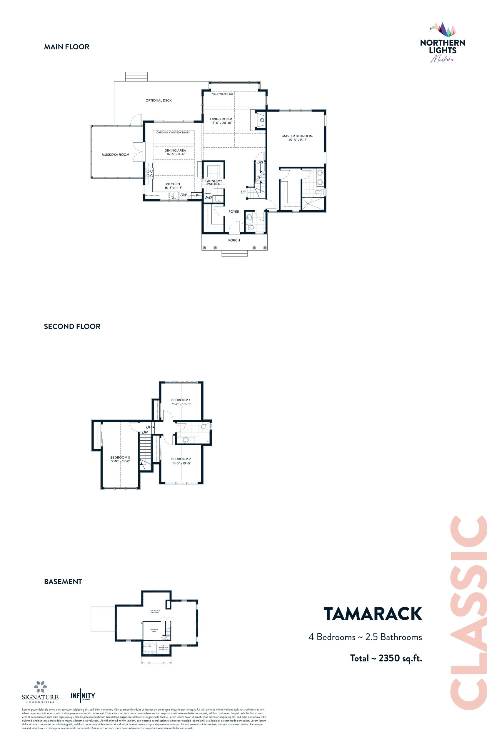 Tamarack floor plan