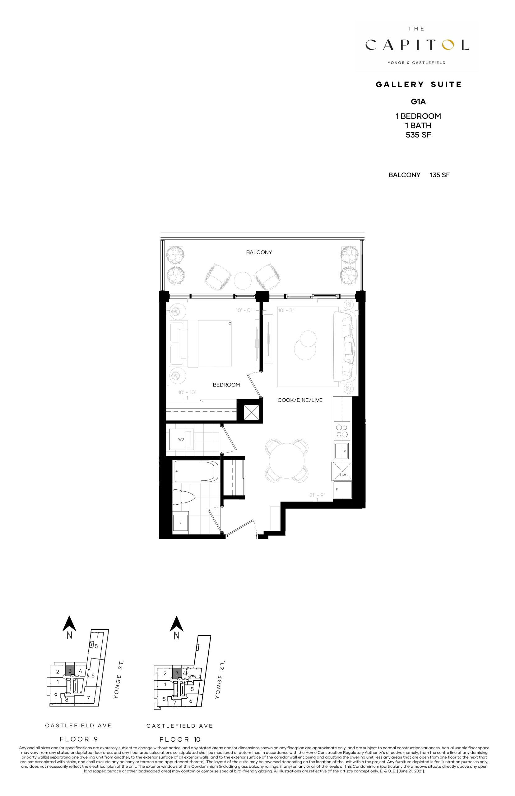 G1A - Gallery Suite floor plan